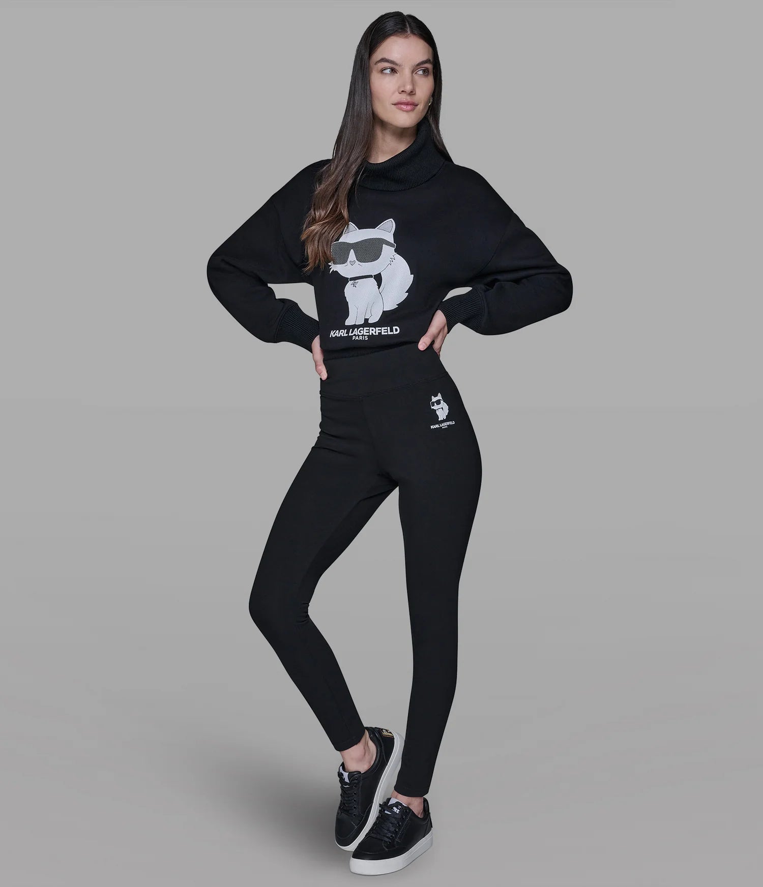 Karl Lagerfeld Paris Womens' CHOUPETTE LEGGING (black)