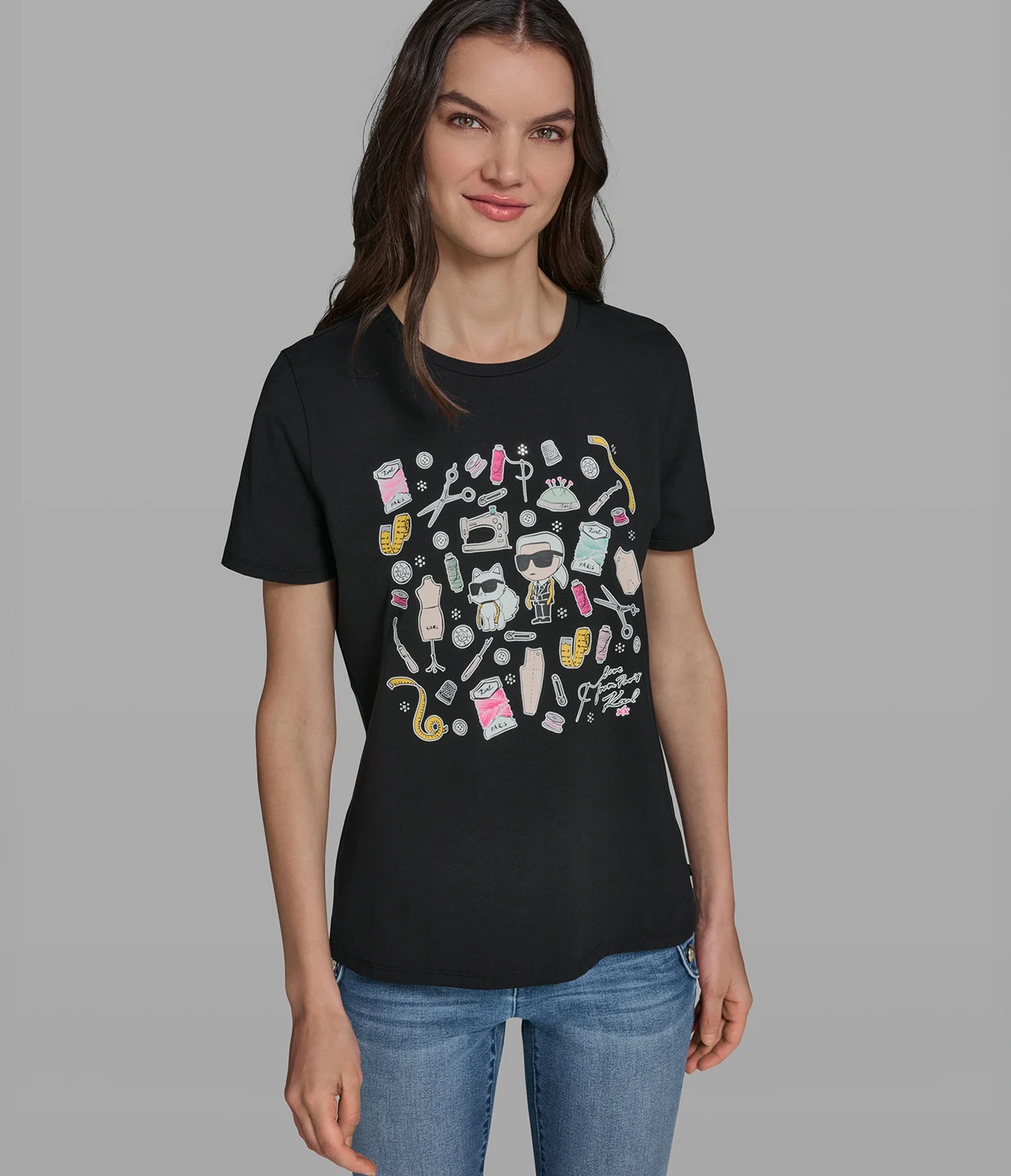 Karl WHIMSY ATELIER LOGO TEE-Black