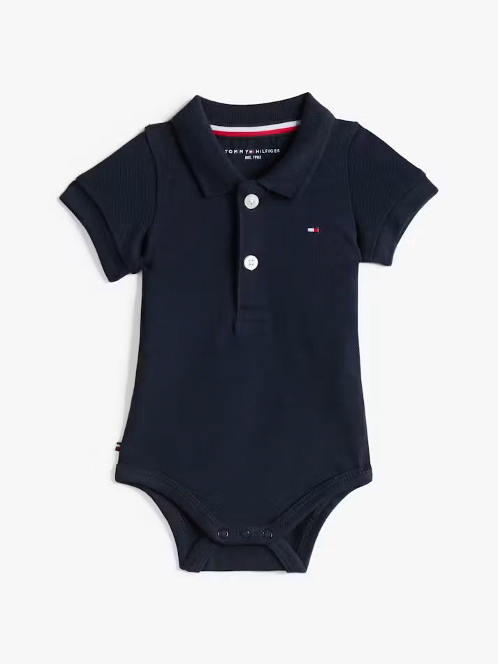 Tommy Hilfiger Baby Polo Bodysuit Gift Set-Navy
