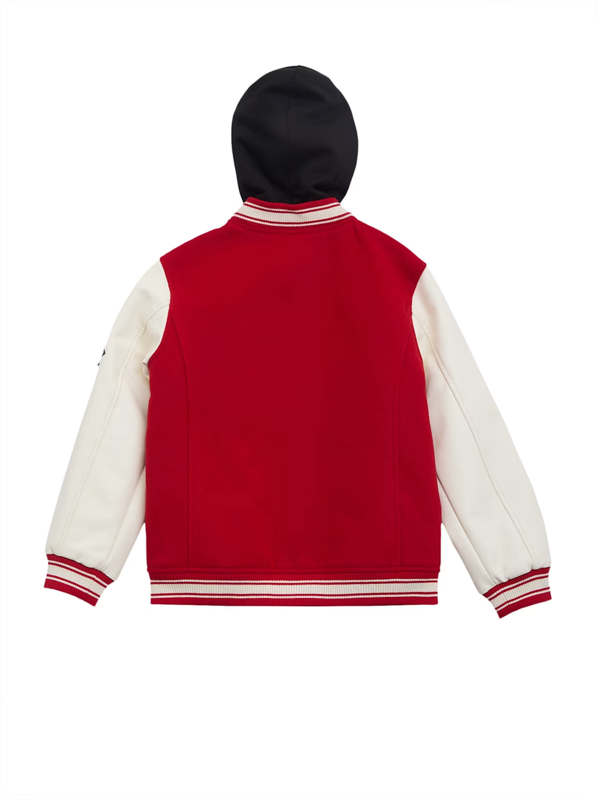 Guess BOYS Lark Hooded Varsity Jacket (7-16) Red