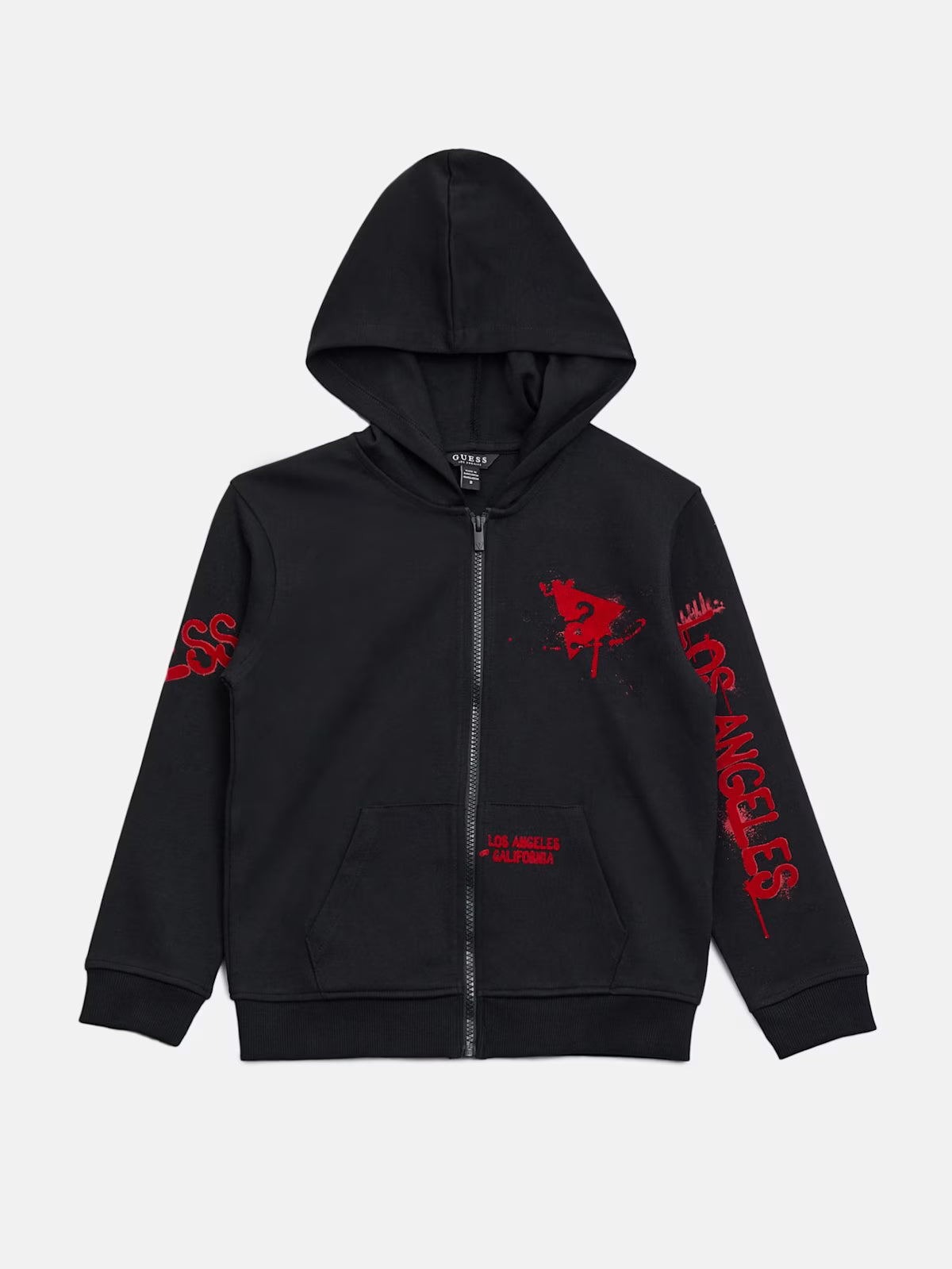 Guess BOYS Bronx Full-Zip Active Jacket (7-16) BLACK