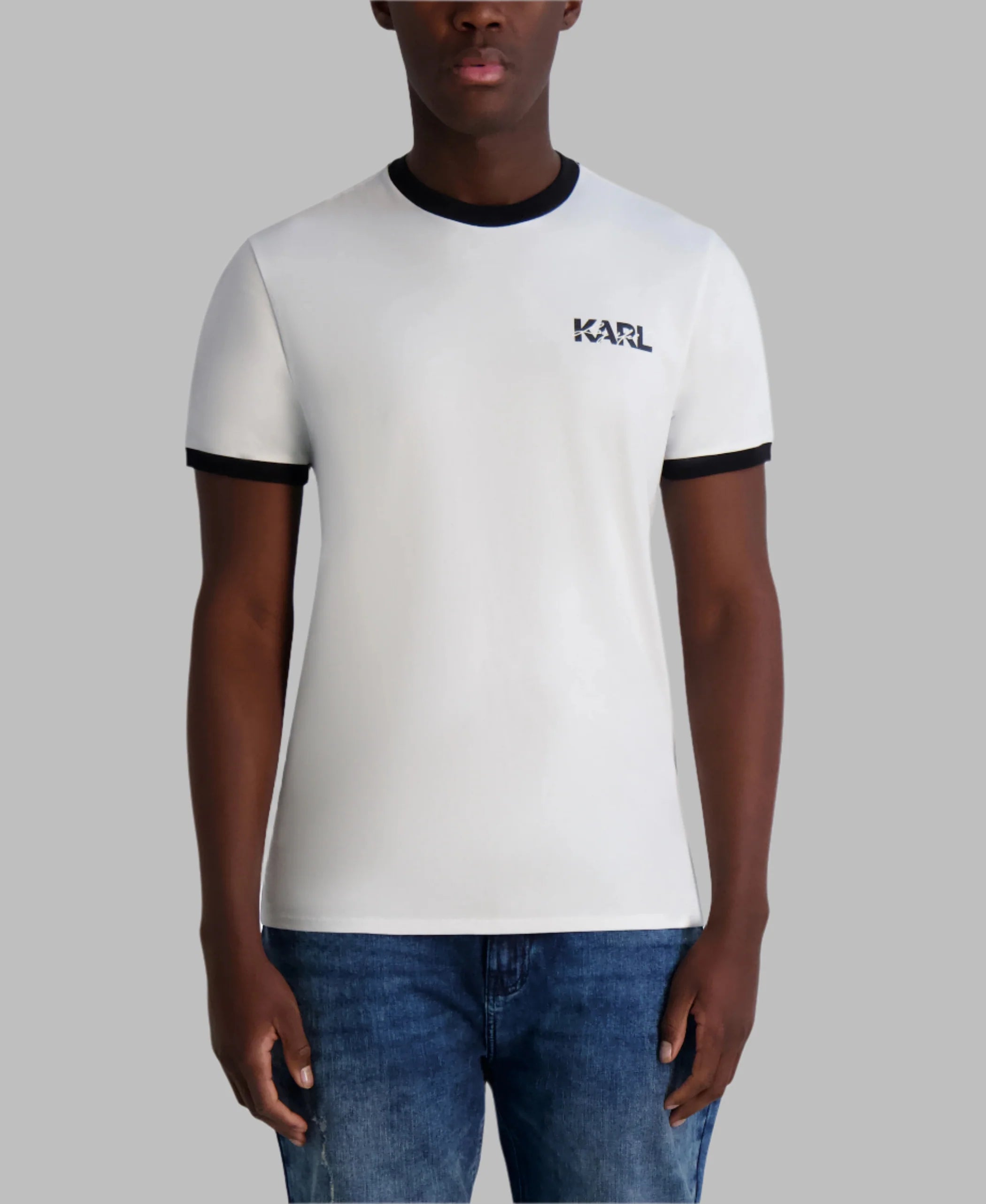 KARL LAGERFELD Men's LAYERED EFFECT LOGO TEE