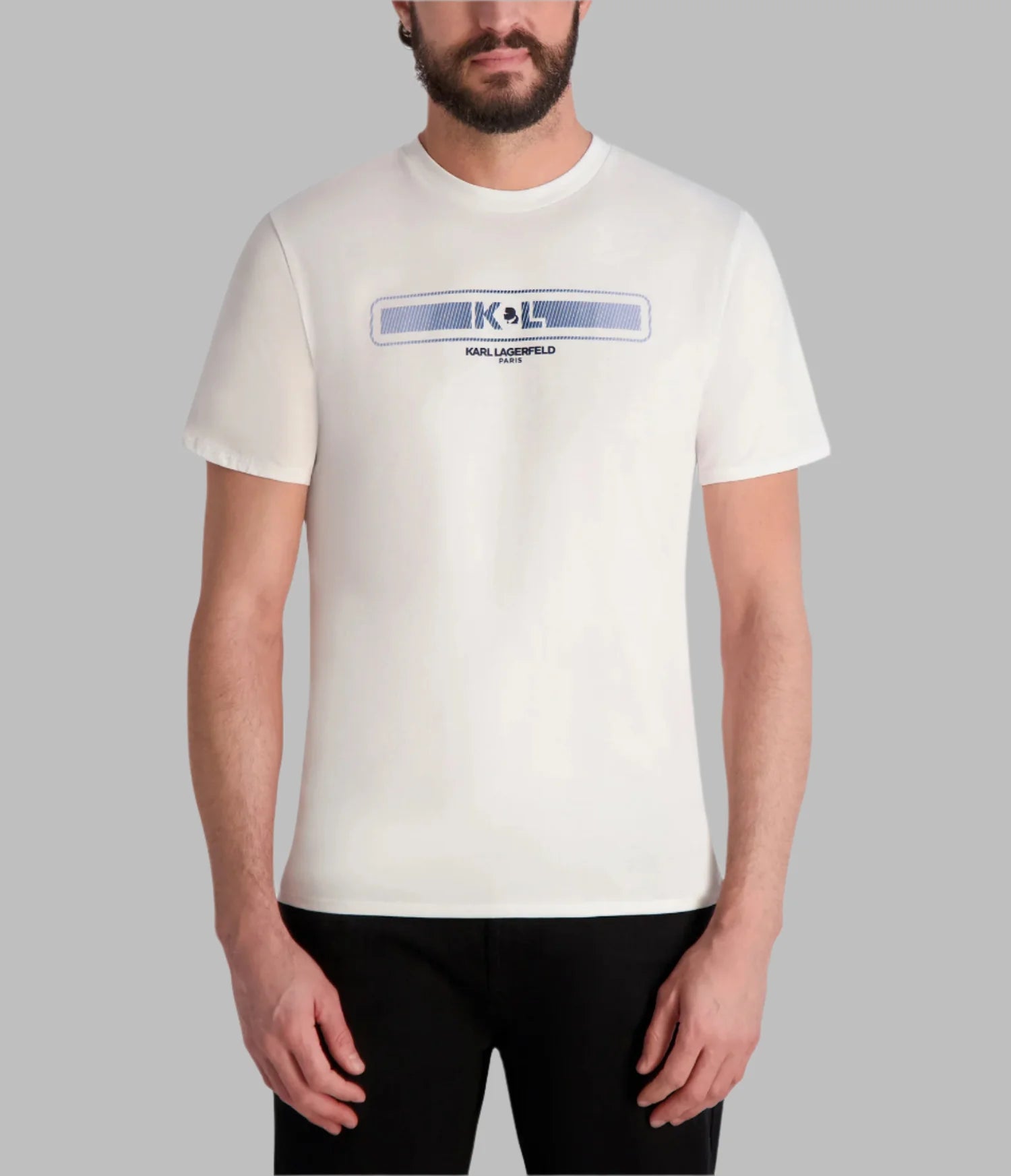 KARL LAGERFELD Men's KL CHEST LOGO IN BLOCK DESIGN