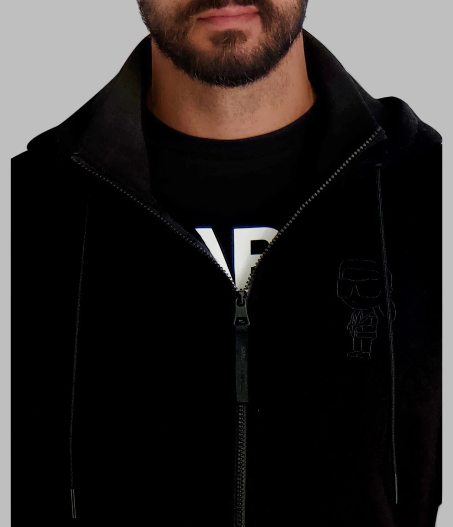 MENS' KARL EMOJI HOODIE Black