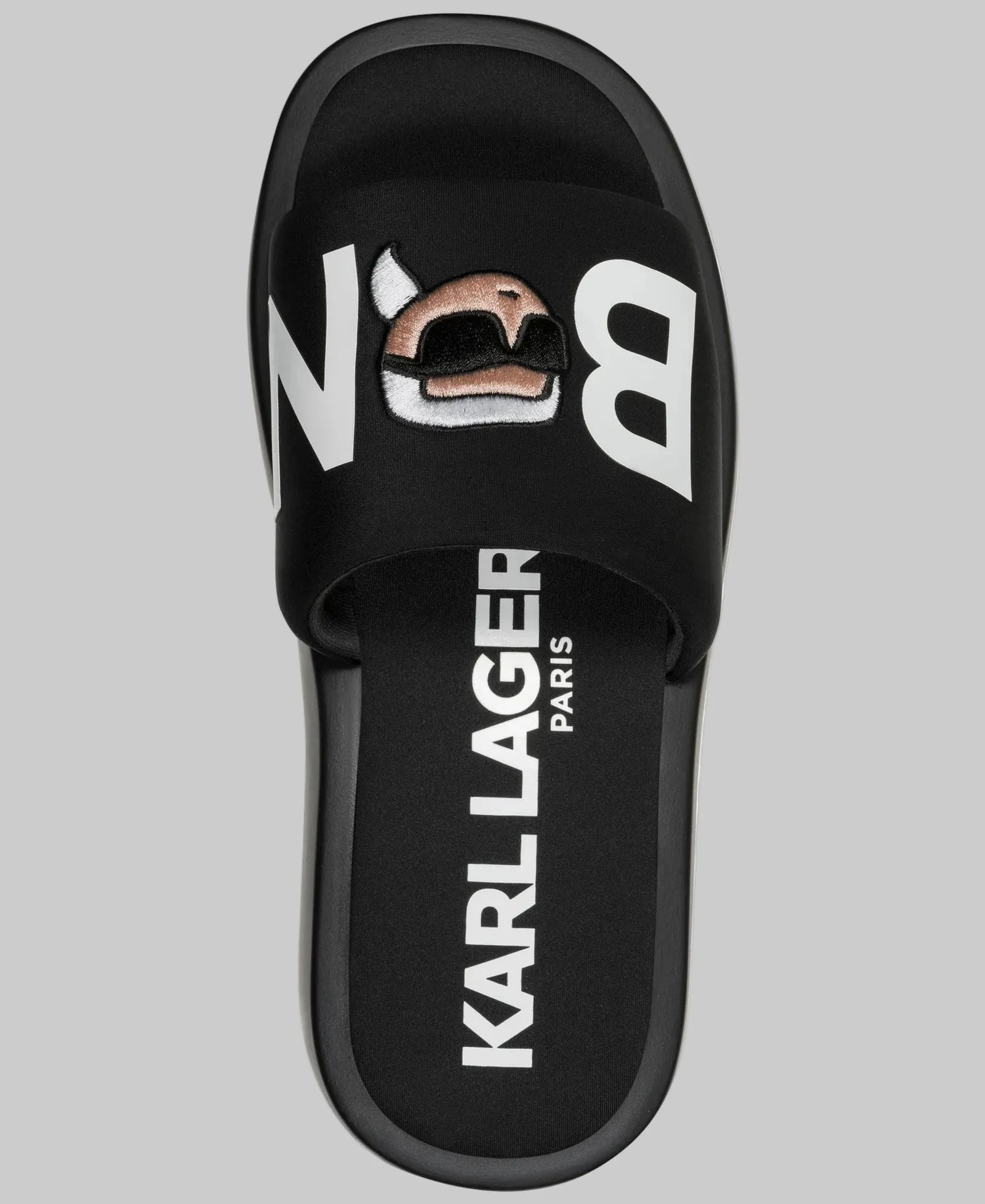 BONJOUR OPAL PLATFORM SLIDE SANDAL-Black