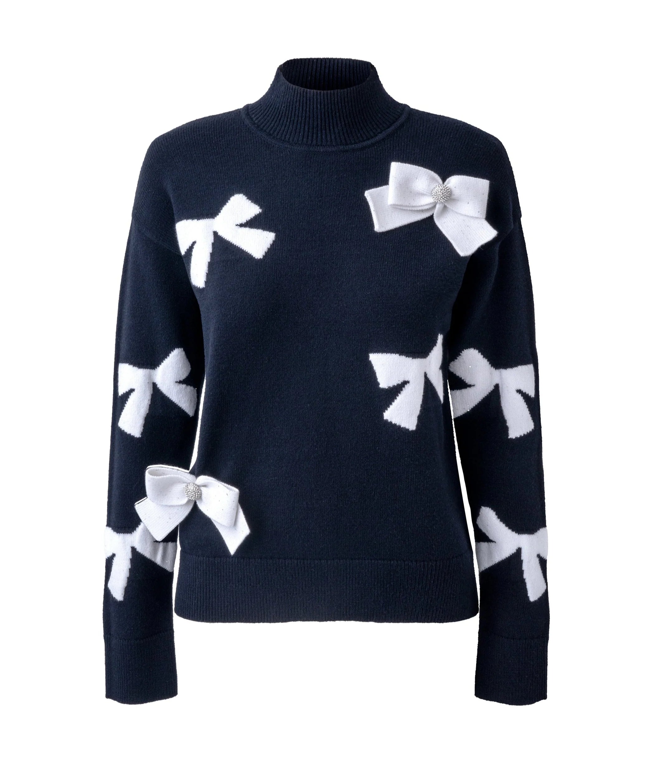 Karl Lagerfeld Paris Womens' 3D BOW SWEATER