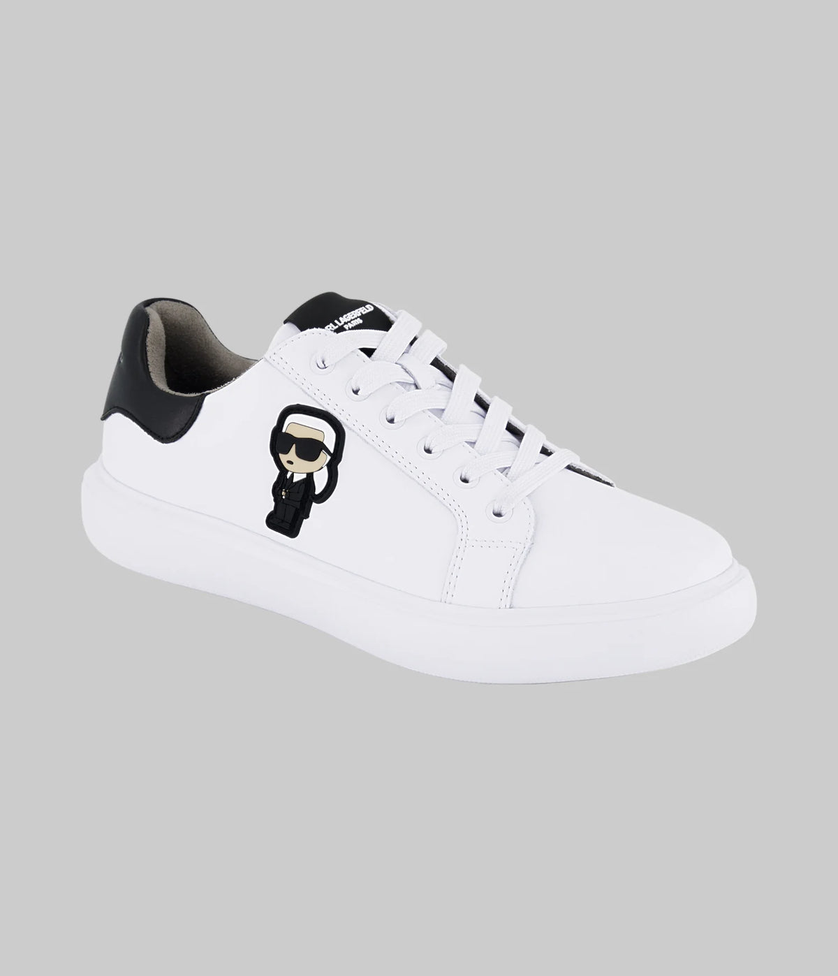 MEN'S KARL PATCH SNEAKER- White