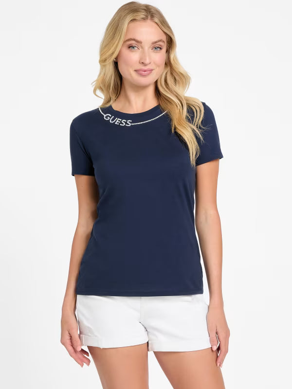 Guess Womens' Eco Charis Tee/ BLUE