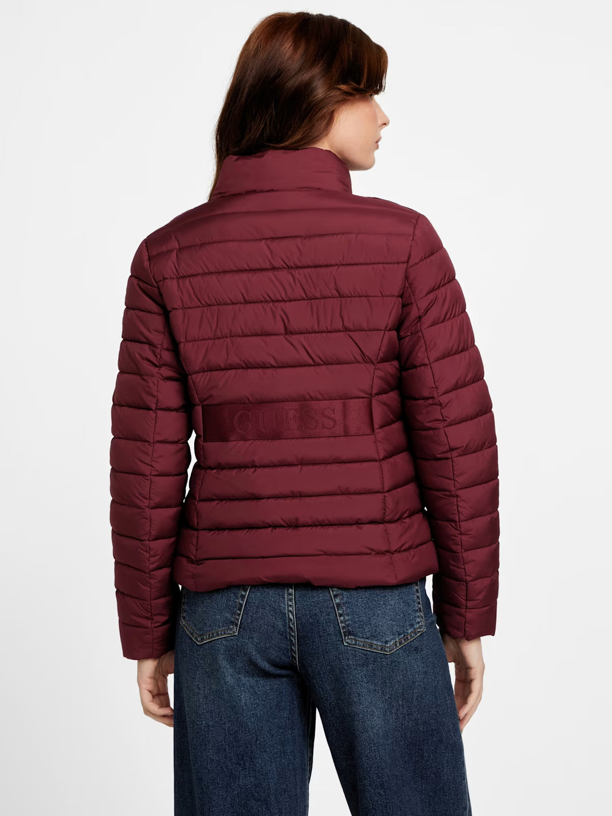 Guess WOMENS' Zalcon Puffer Jacket Red