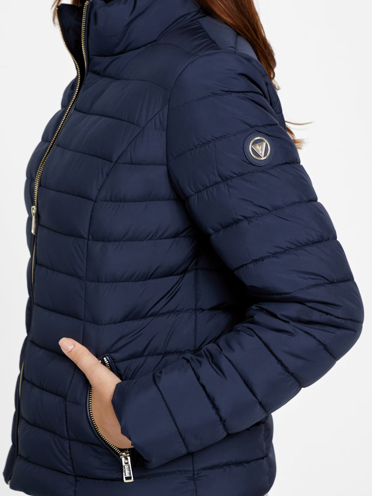 Guess WOMENS' Zalcon Puffer Jacket Blue