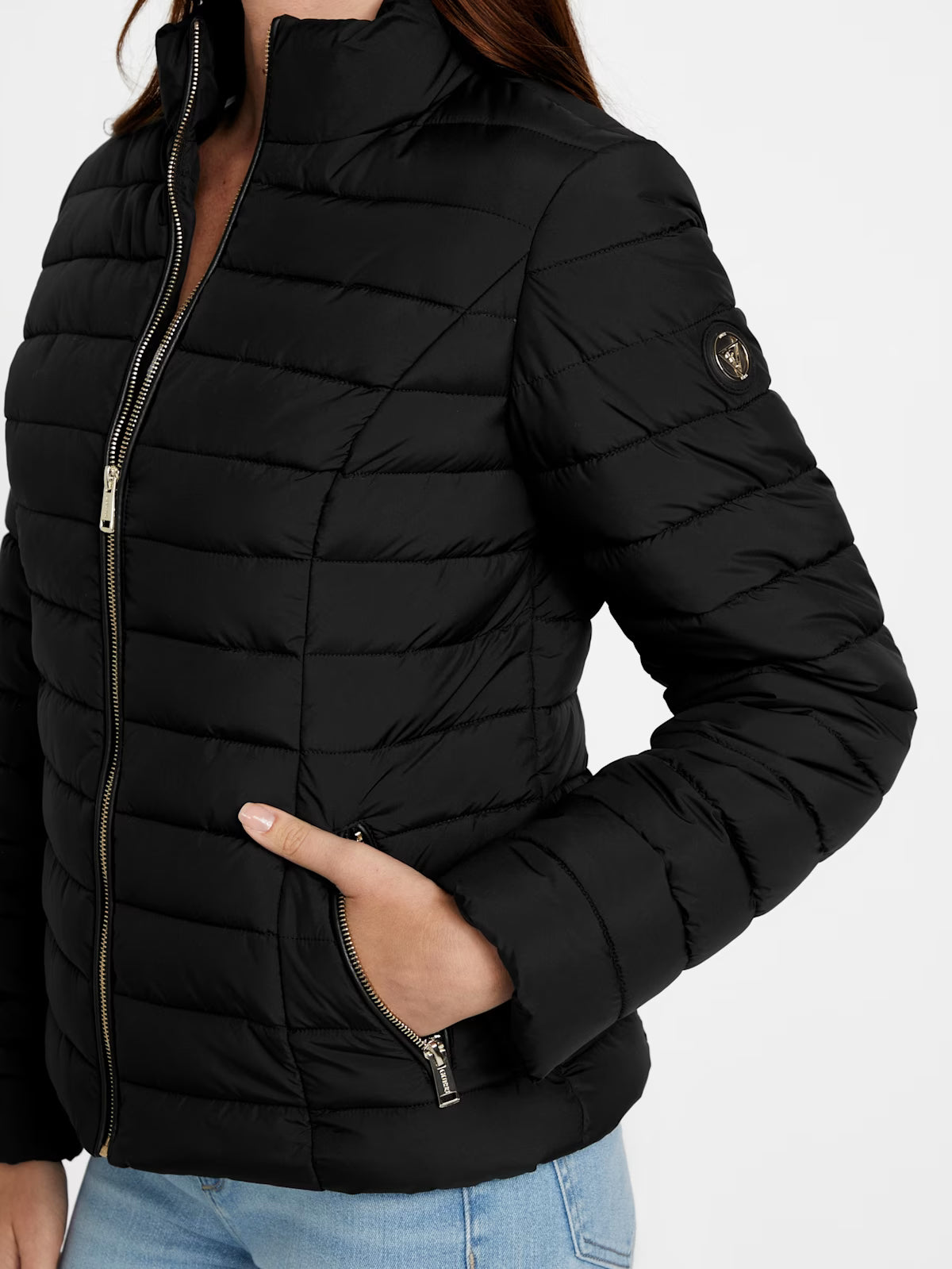 Guess WOMENS' Zalcon Puffer Jacket BLACK