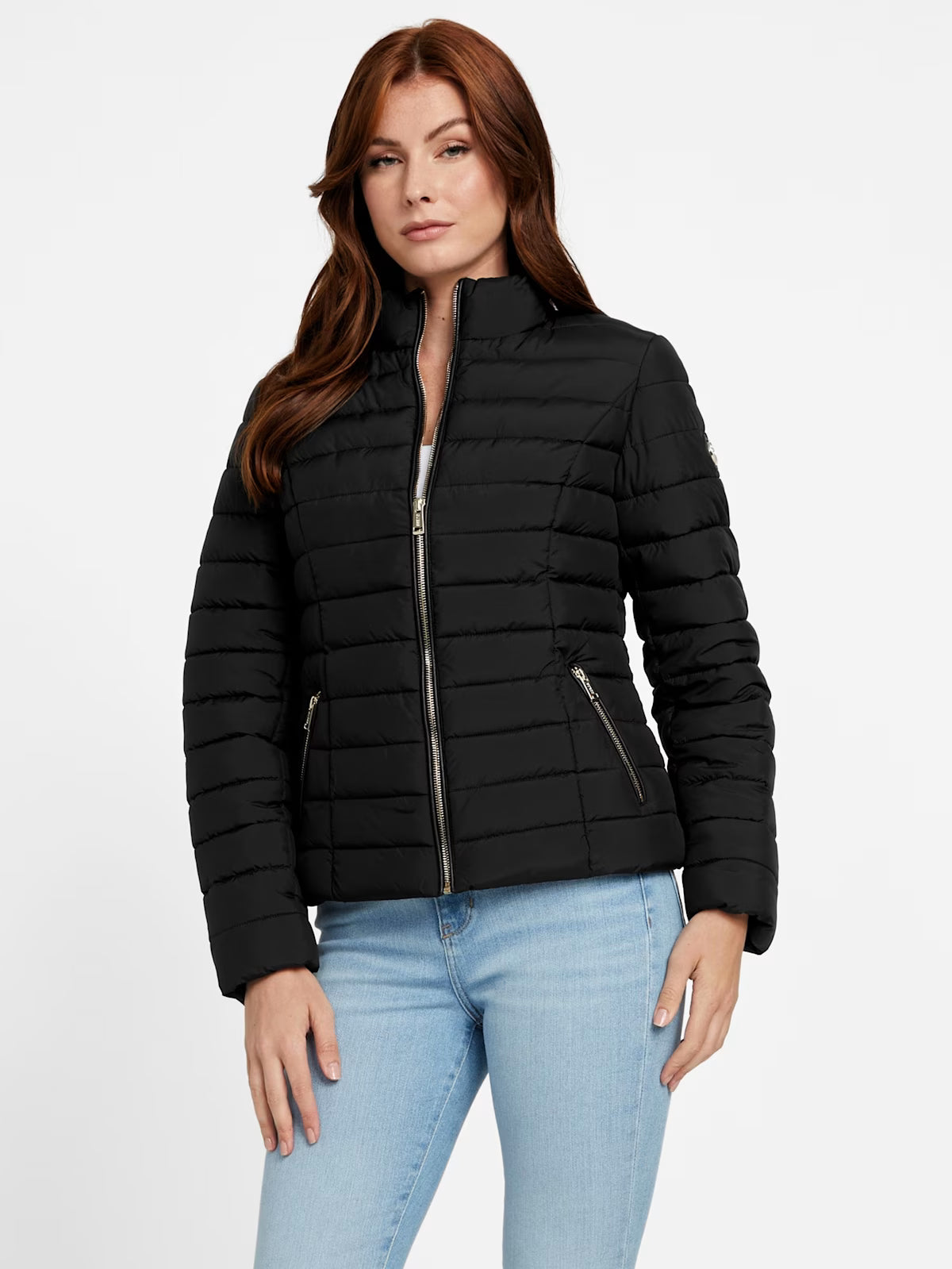 Guess WOMENS' Zalcon Puffer Jacket BLACK