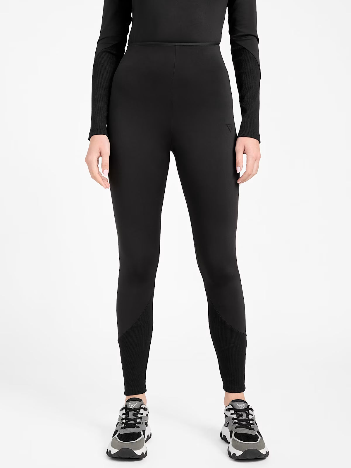 GUESS WOMENS' Anais Ribbed Panel Leggings