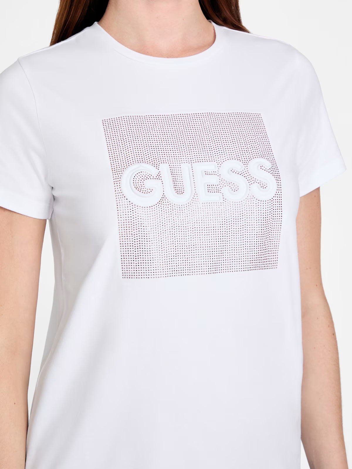 Guess Womens' Kika Logo Tee / WHITE