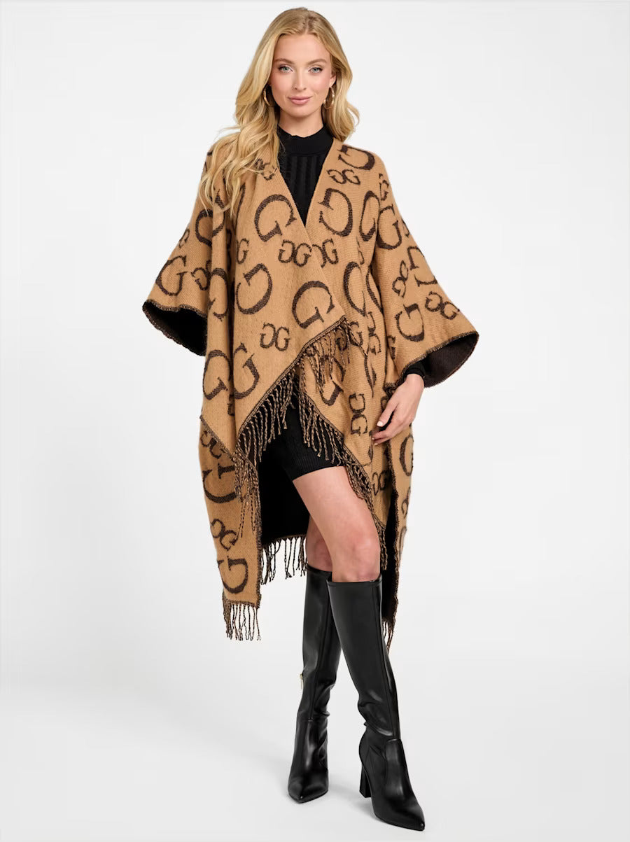 GUESS WOMEN Lurex G Logo Ruana