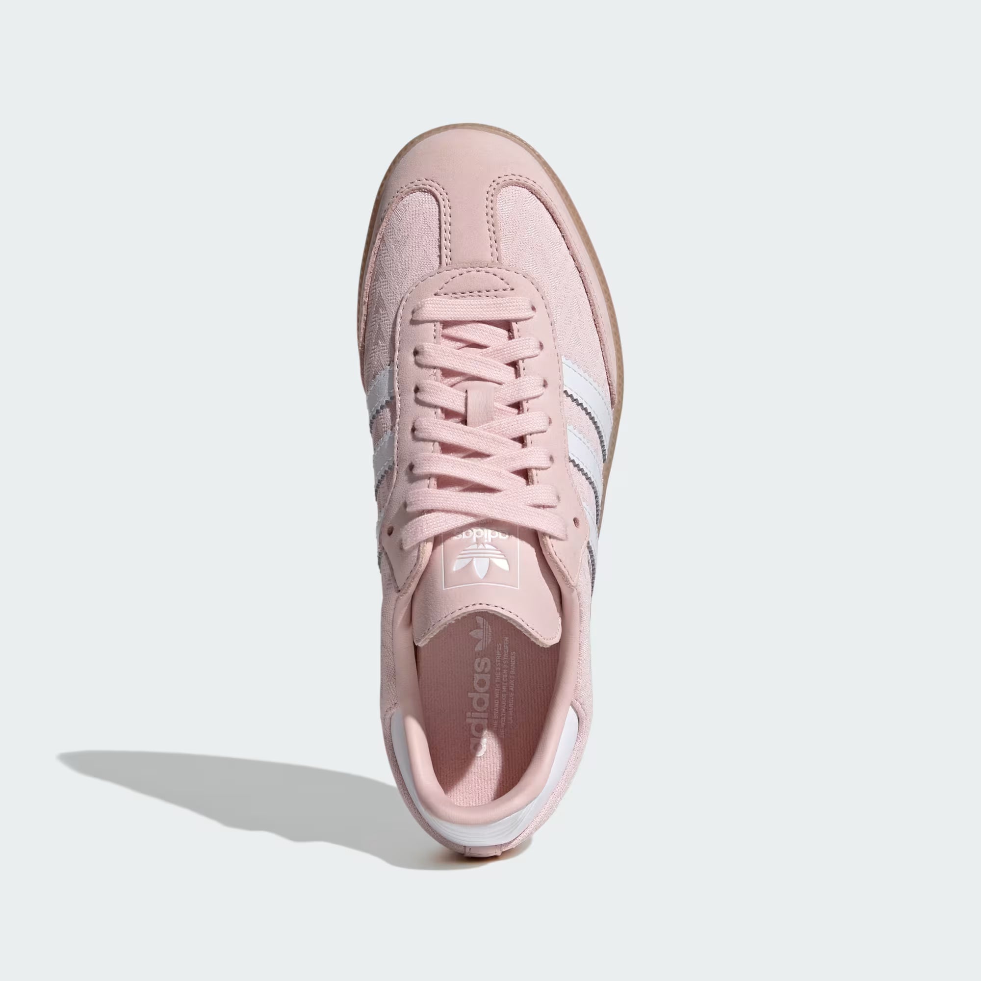 ADIDAS WOMEN'S SAMBA SHOES-Sandy Pink / Cloud White / Gold Metallic
