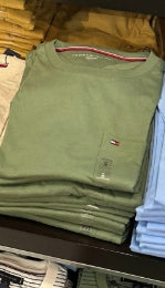 Tommy Hilfiger Men's Classics Pocket T-shirt-Dessert Olive