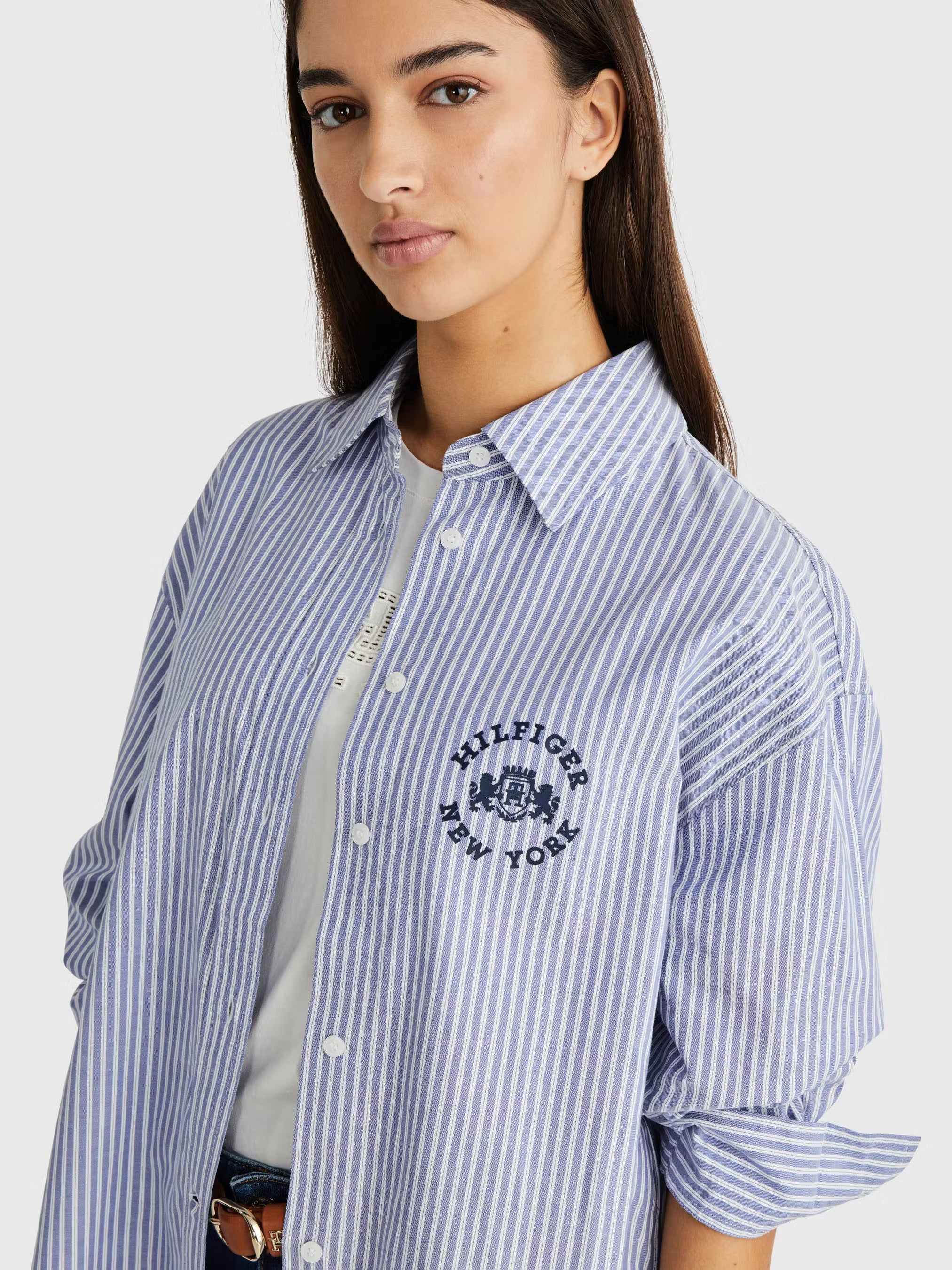 TOMMY HILFIGER Heritage Logo Stripe Shirt