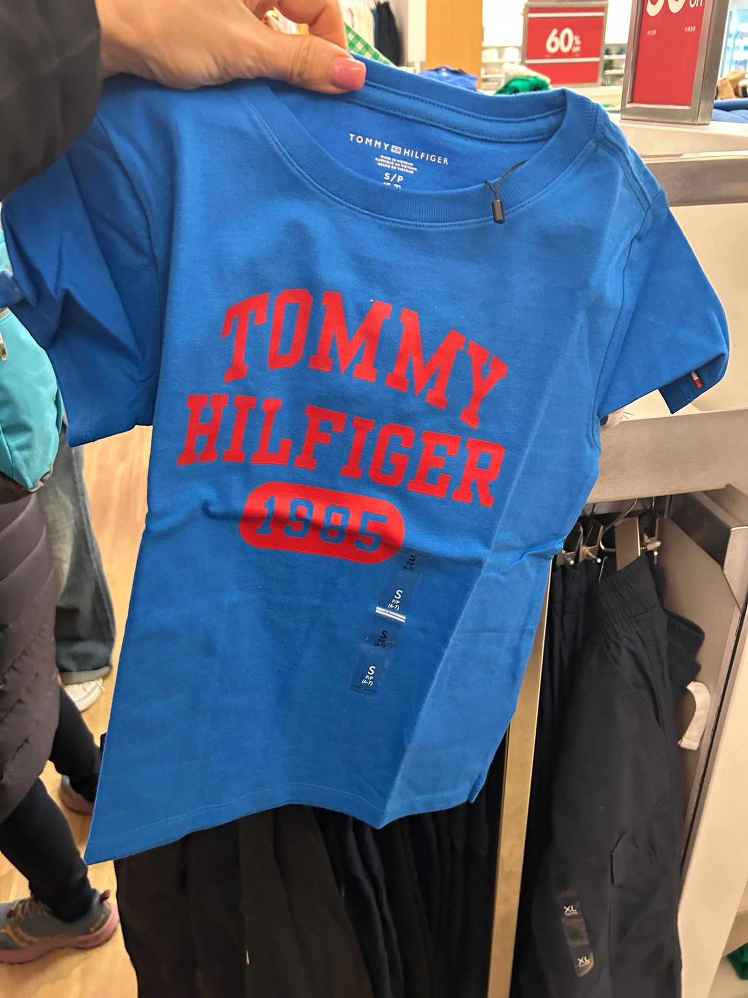 Tommy Hilfiger Kids' Varsity Logo T-Shirt Boys-Blue