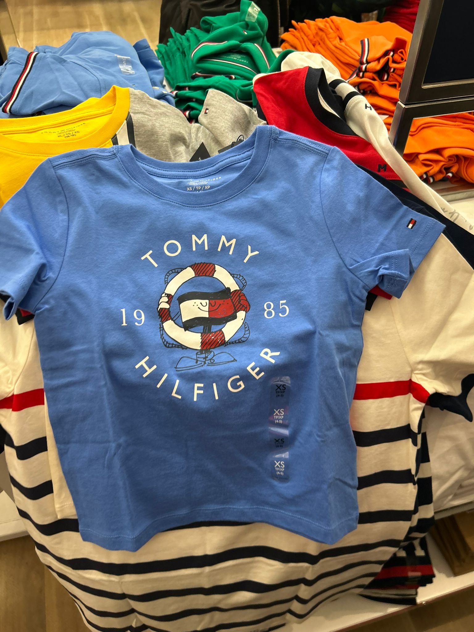 Kids' Monotype Logo Colorblock T-Shirt- Blue