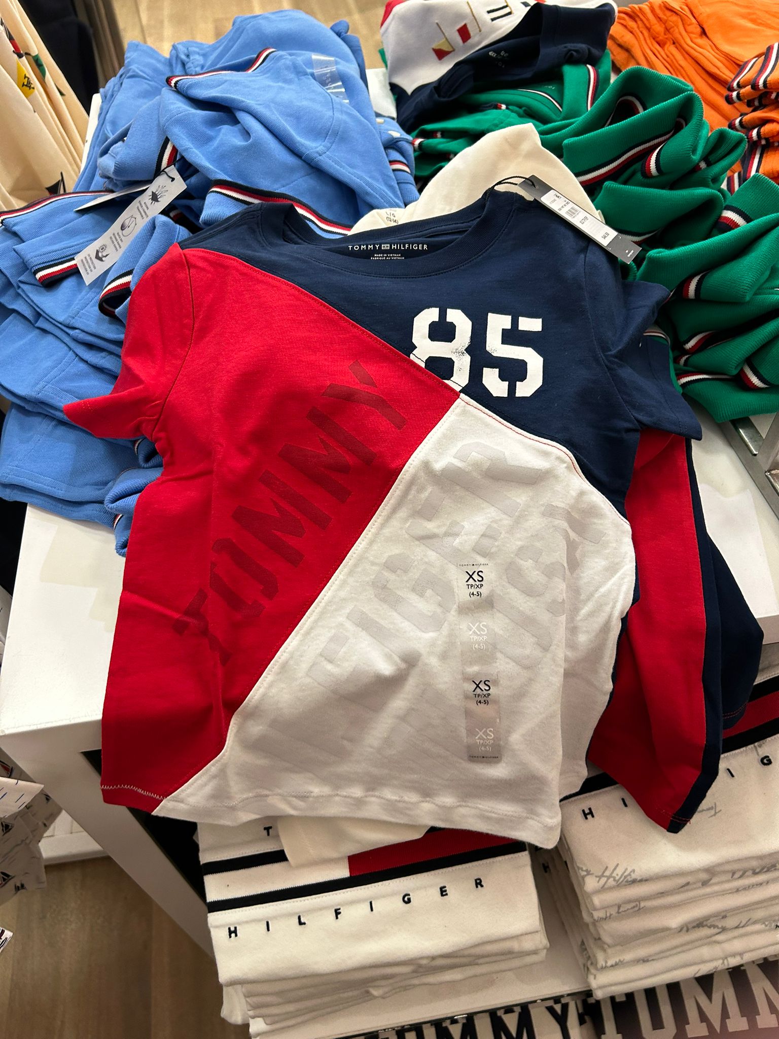 Kids' Tommy 85 Colorblock T-Shirt-Carbon Navy