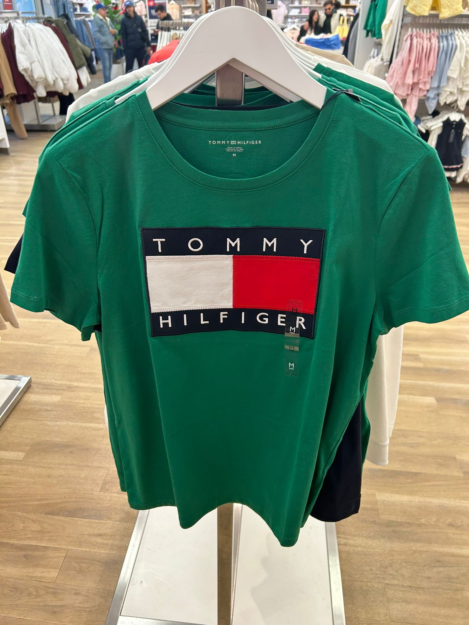 Tommy Flag Logo T-Shirt-Green