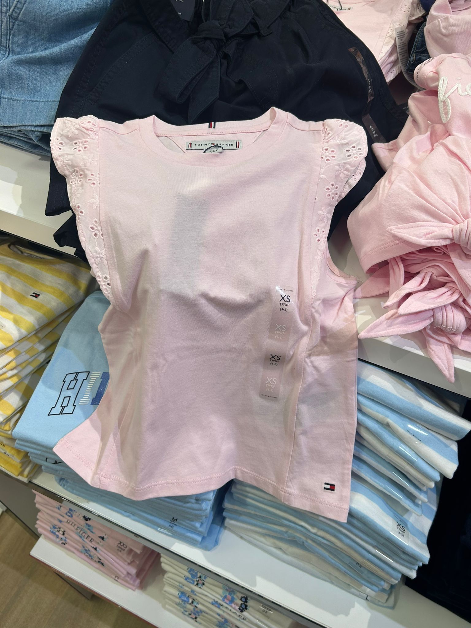 Tommy Hilfiger Top - Embroidery English - Pink