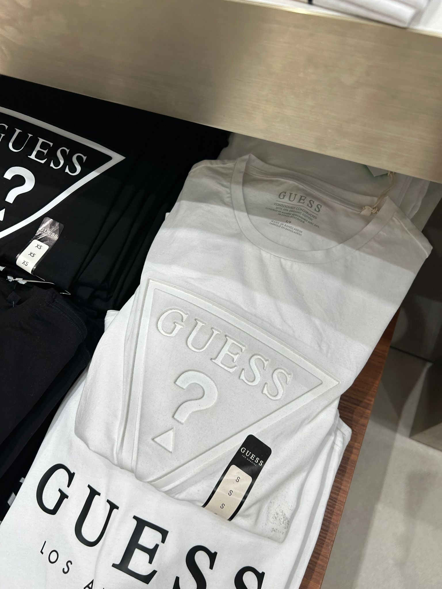 Guess Erikk Logo Tee-White