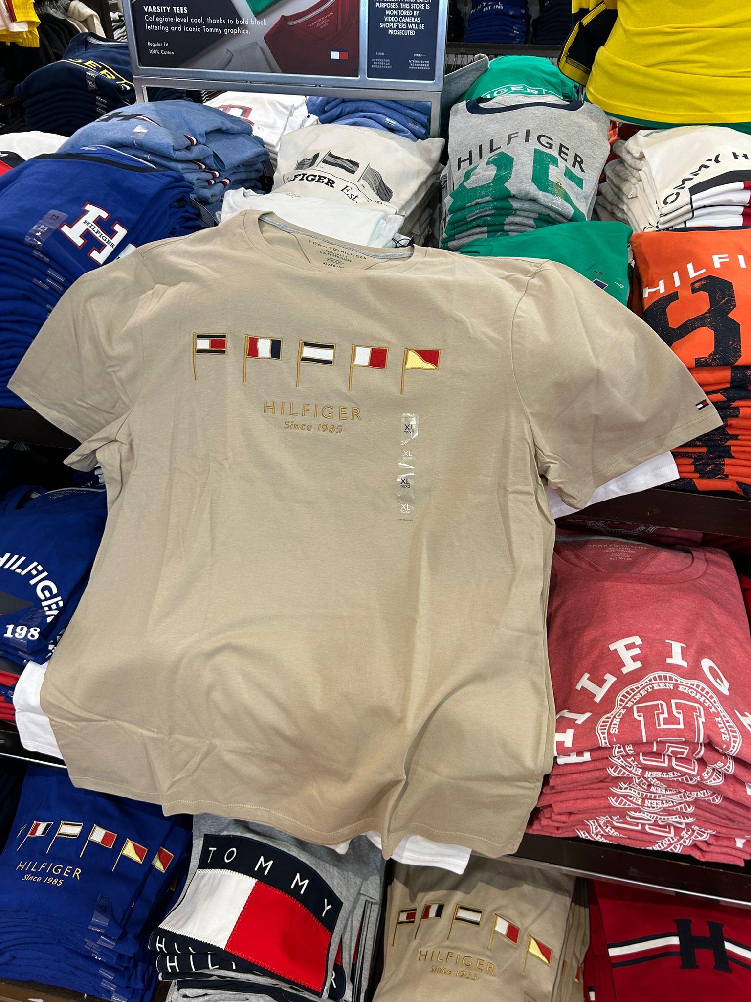 Hilfiger Multi Flag T-Shirt-Beige