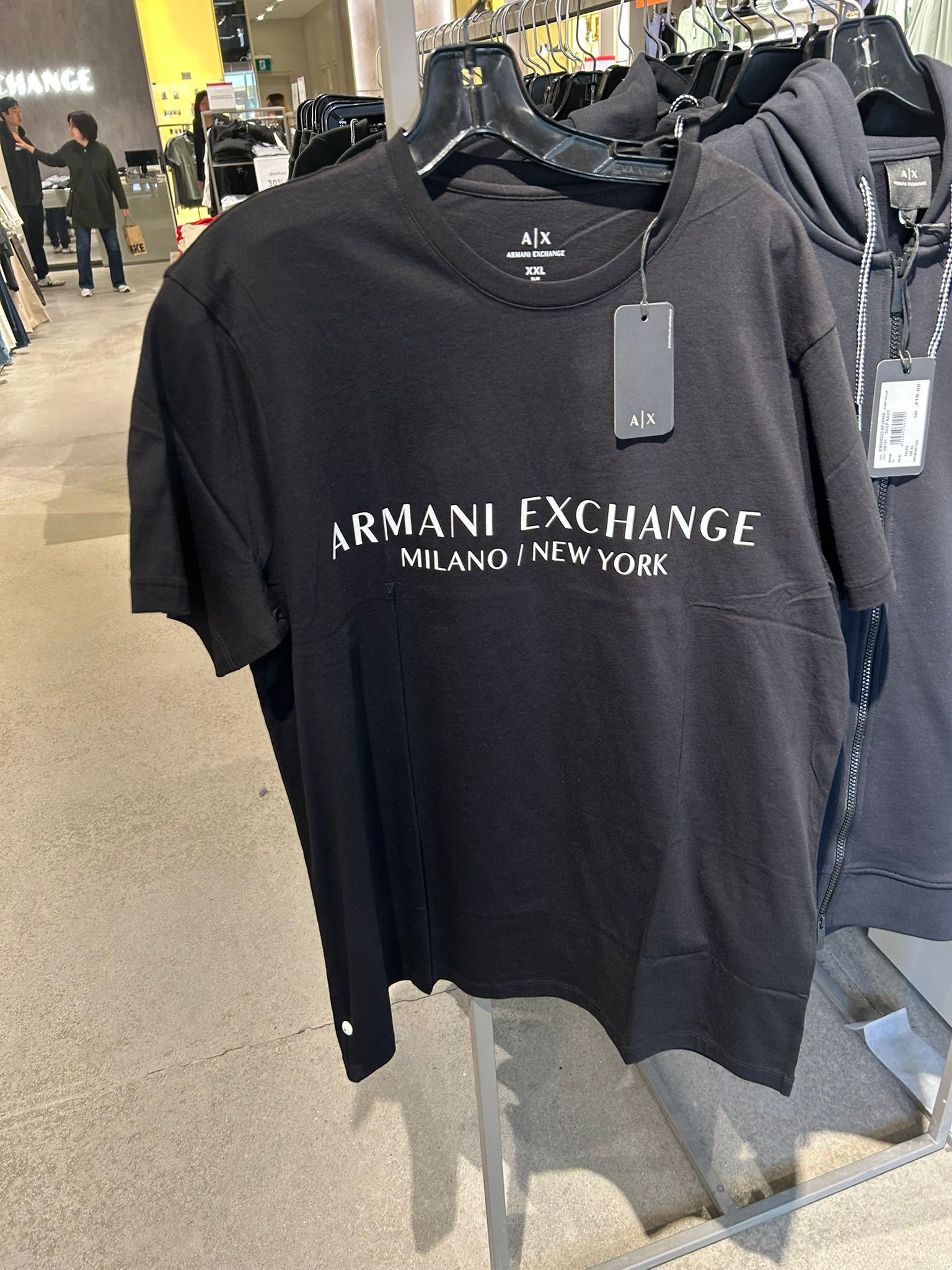 Armani Milano/New York Regular cut T-shirt -Black