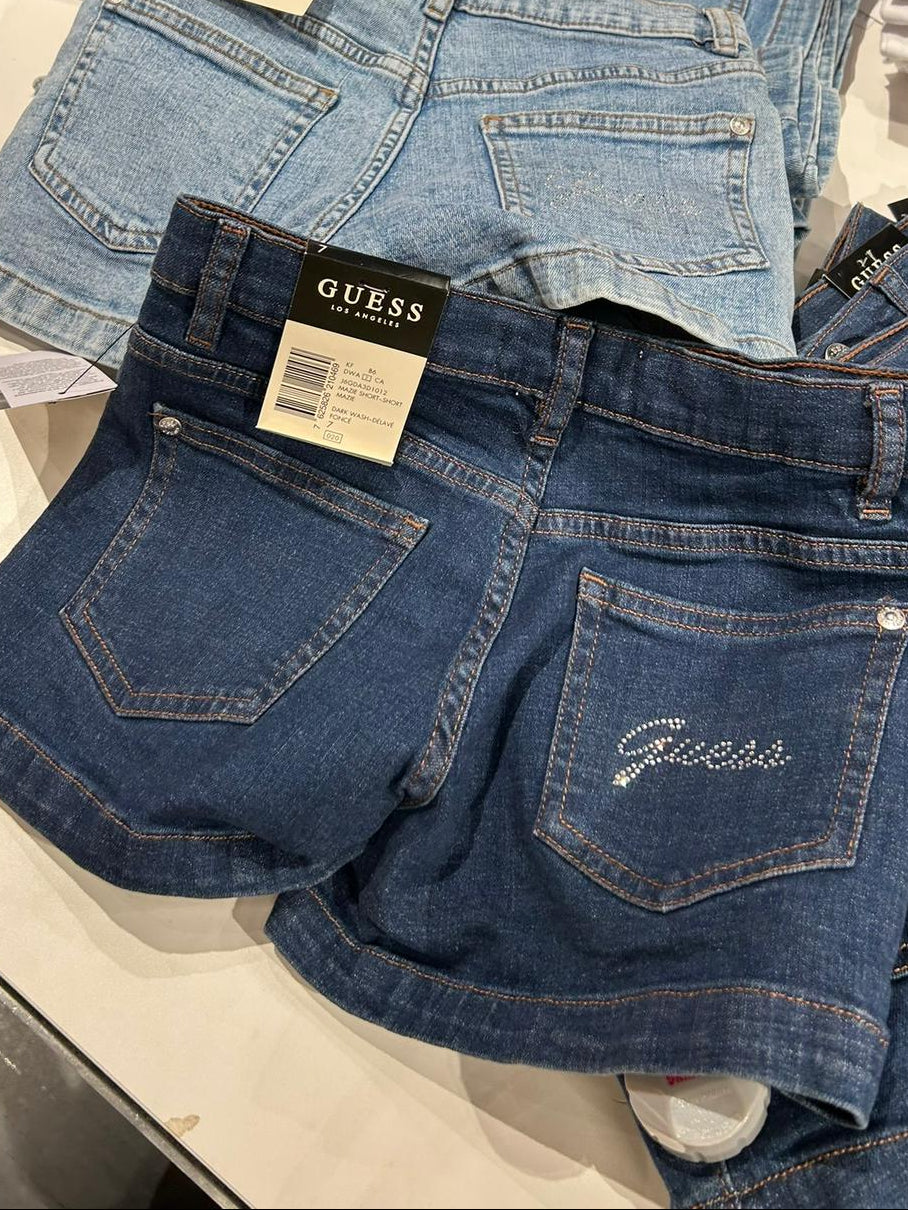 Guess Kids denim shorts-Dark Blue
