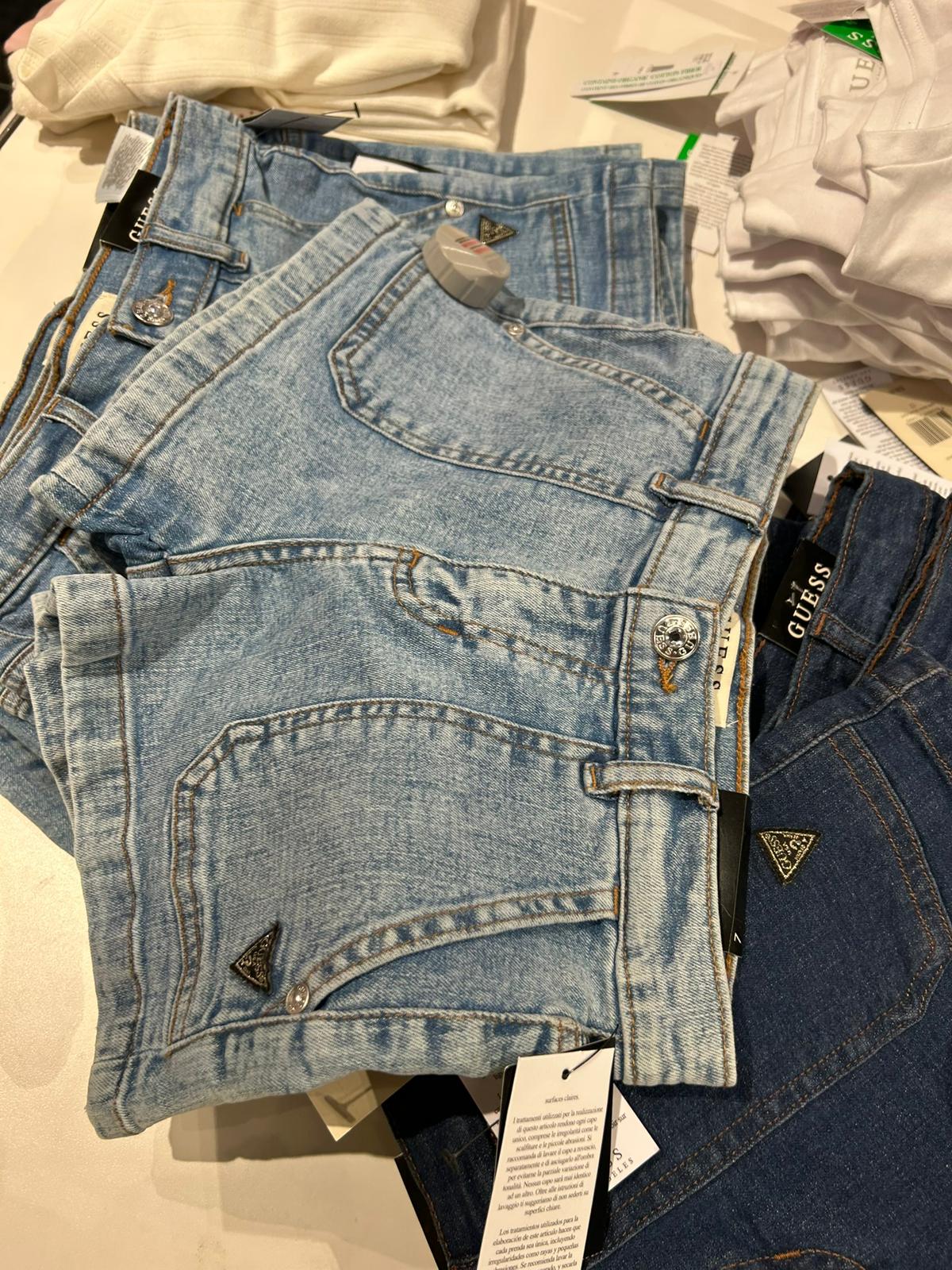 Guess Kids denim shorts-Light Blue-