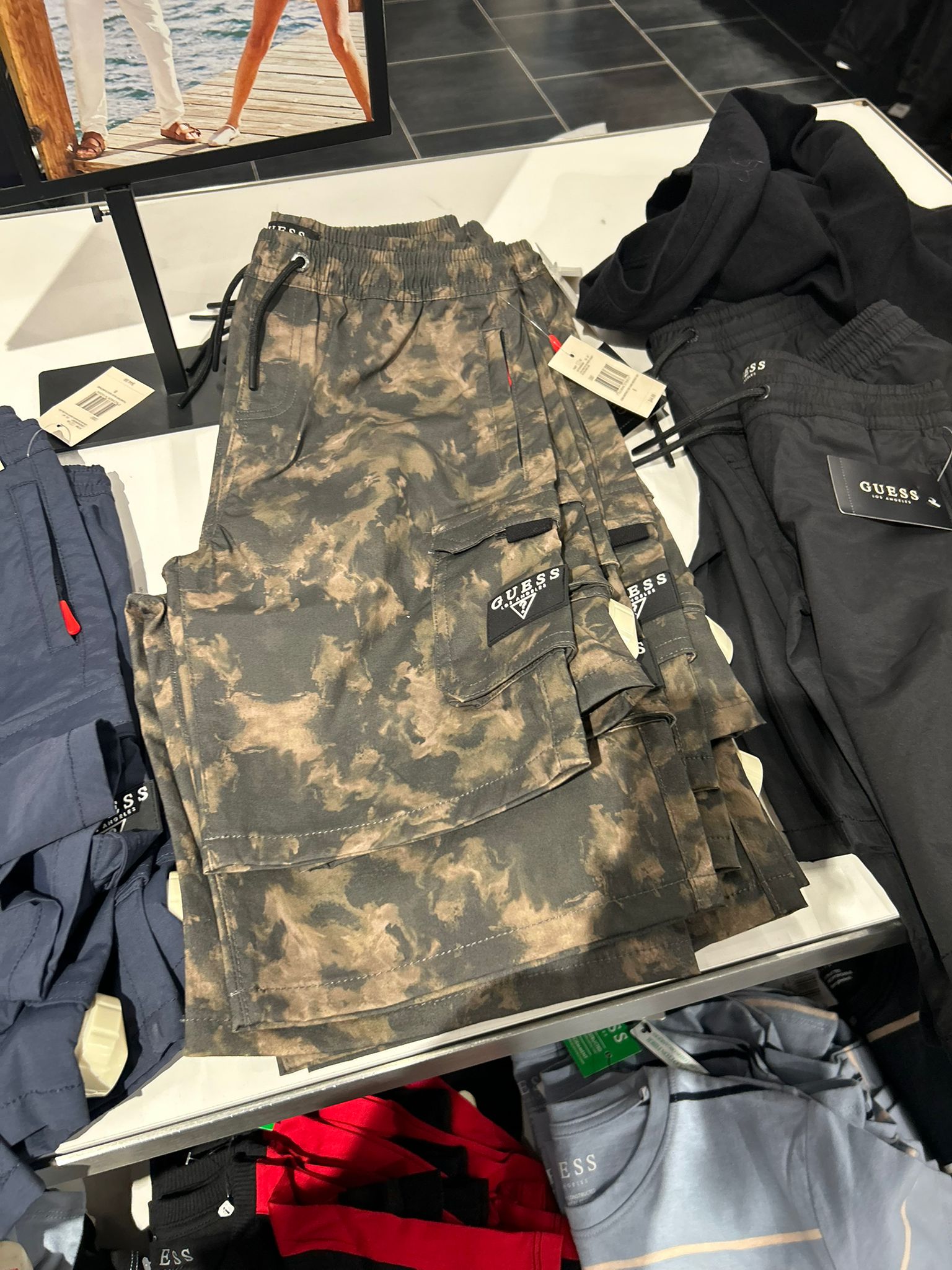 Guess Kids Cargo Shorts-Camoflage