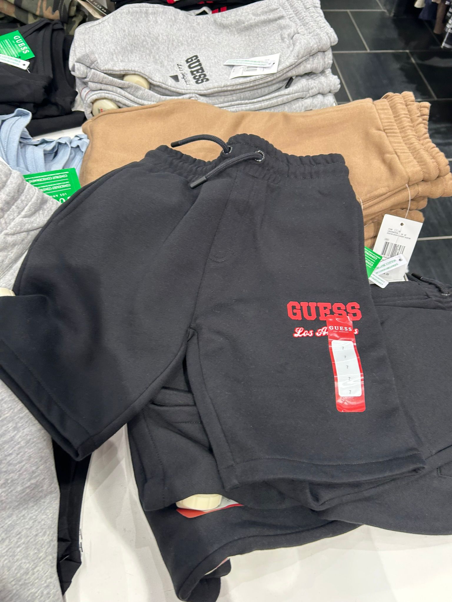 Guess Kids Logo Shorts-Black