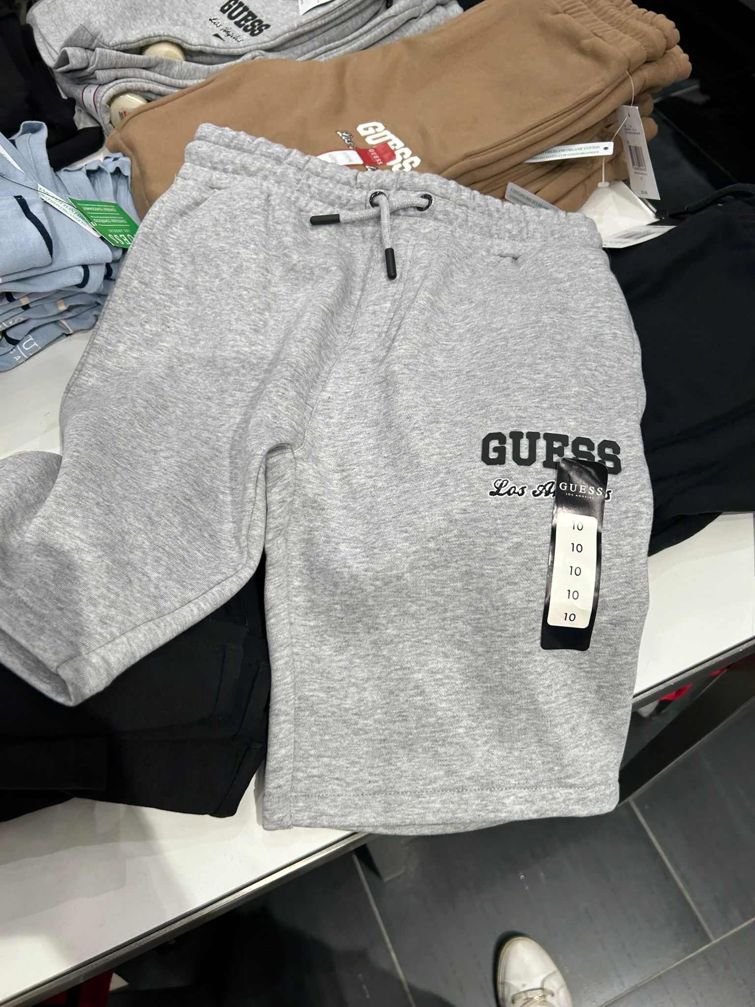 Guess Kids Logo Shorts-Grey