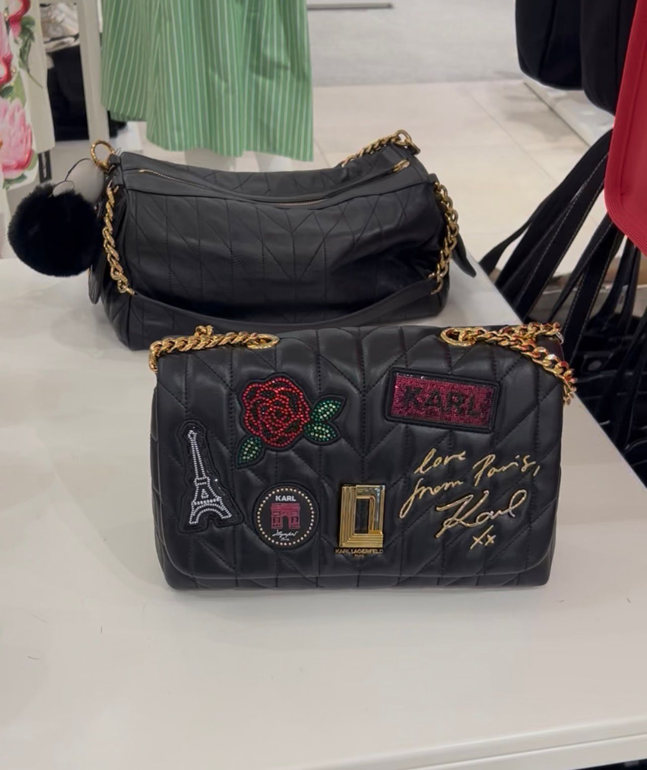 Karl Lagerfeld Paris Agyness Crossbody with Coin Purse - Black