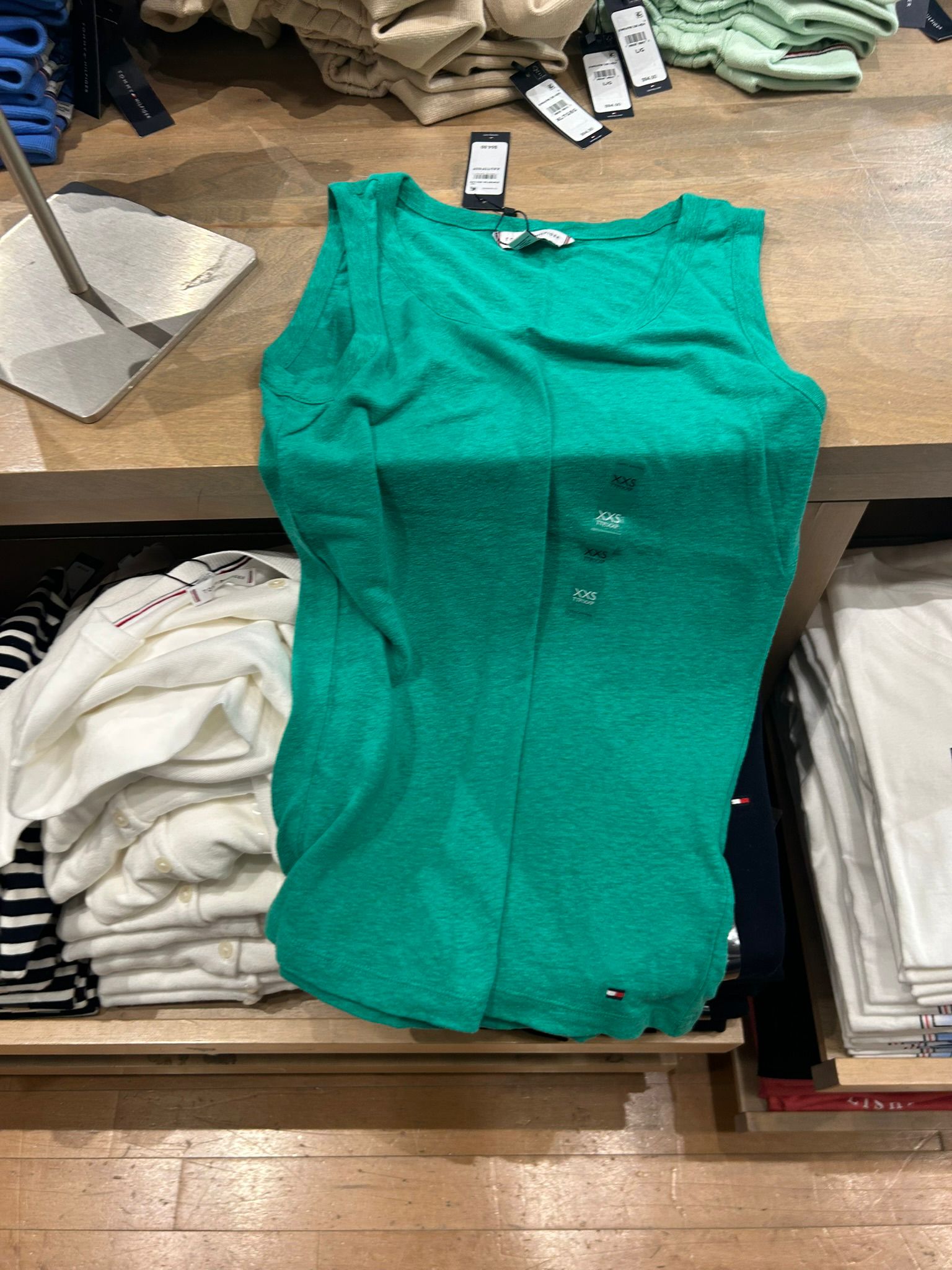 Tommy Hilfiger Women's Embroidered Top-Emerald Green