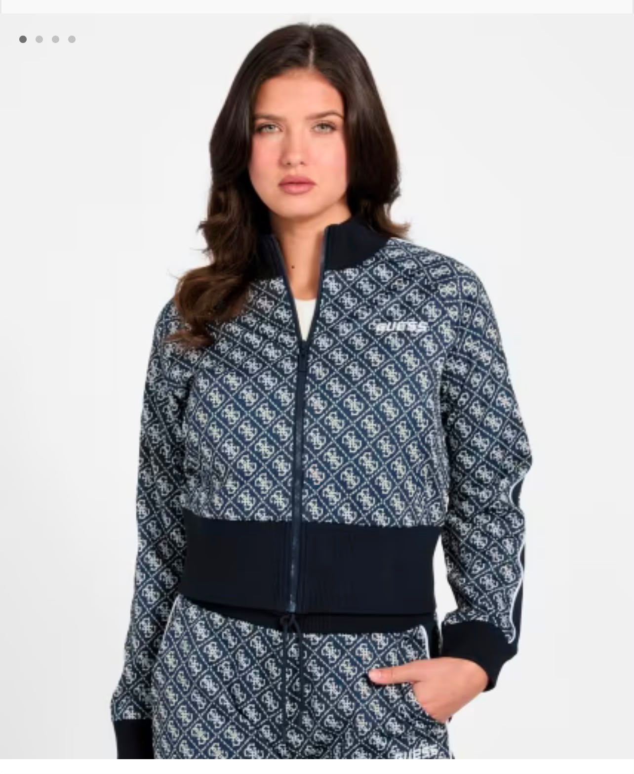 Guess Women's Sweatshirt With 4G Logo-Blue