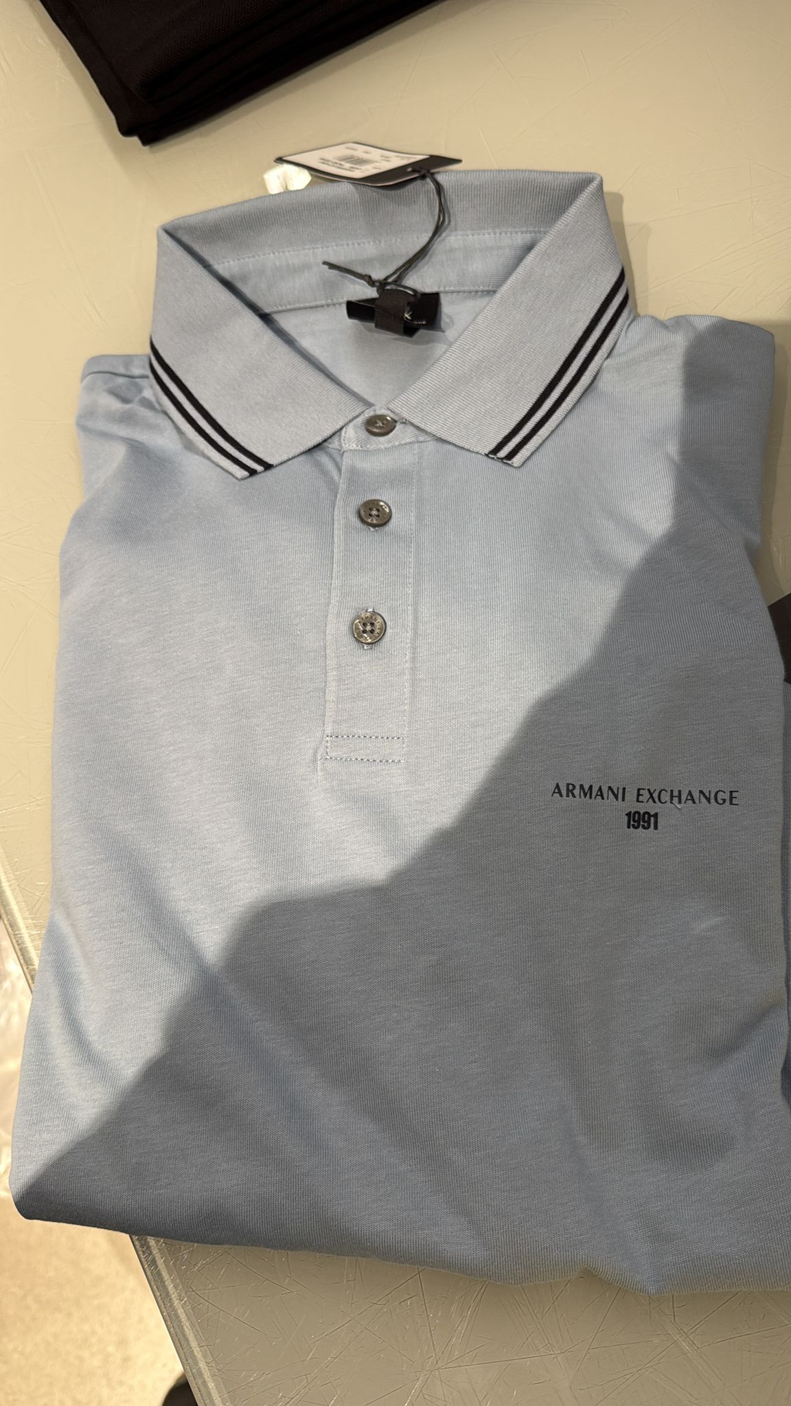 Armani Exchange Men's Regular fit cotton jersey polo shirt-Green