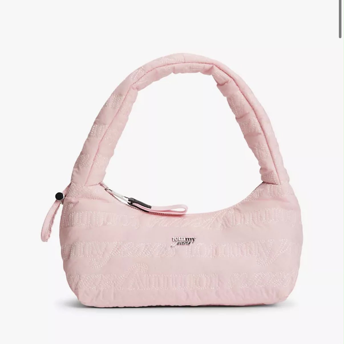 Women's Tommy Jeans Embroidered Shoulder Bag-Pearl Dust Rose
