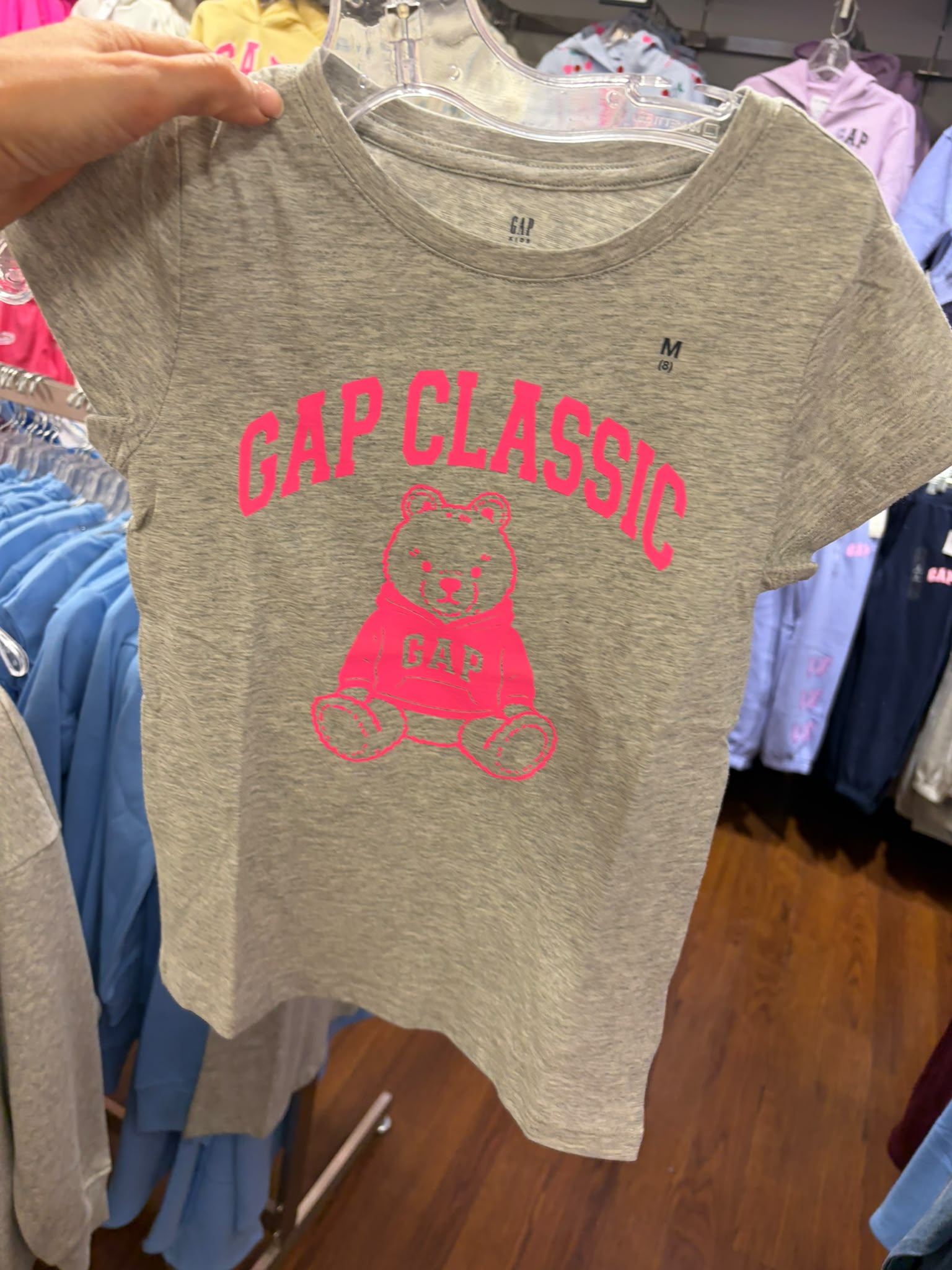 GapKids Girls' Graphic T-Shirt-Gray Bear-
