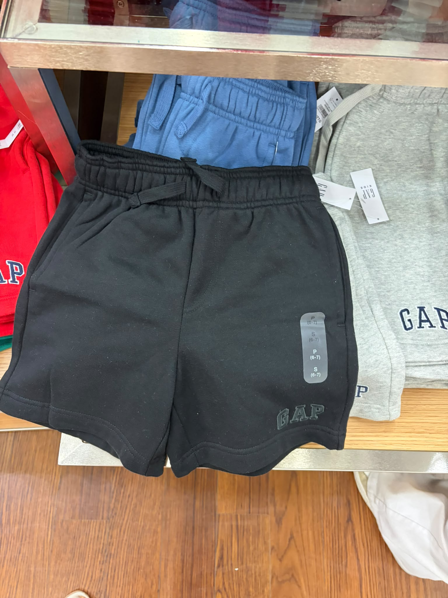 Boys' Relaxed Gap Logo Pull-On Shorts-Black