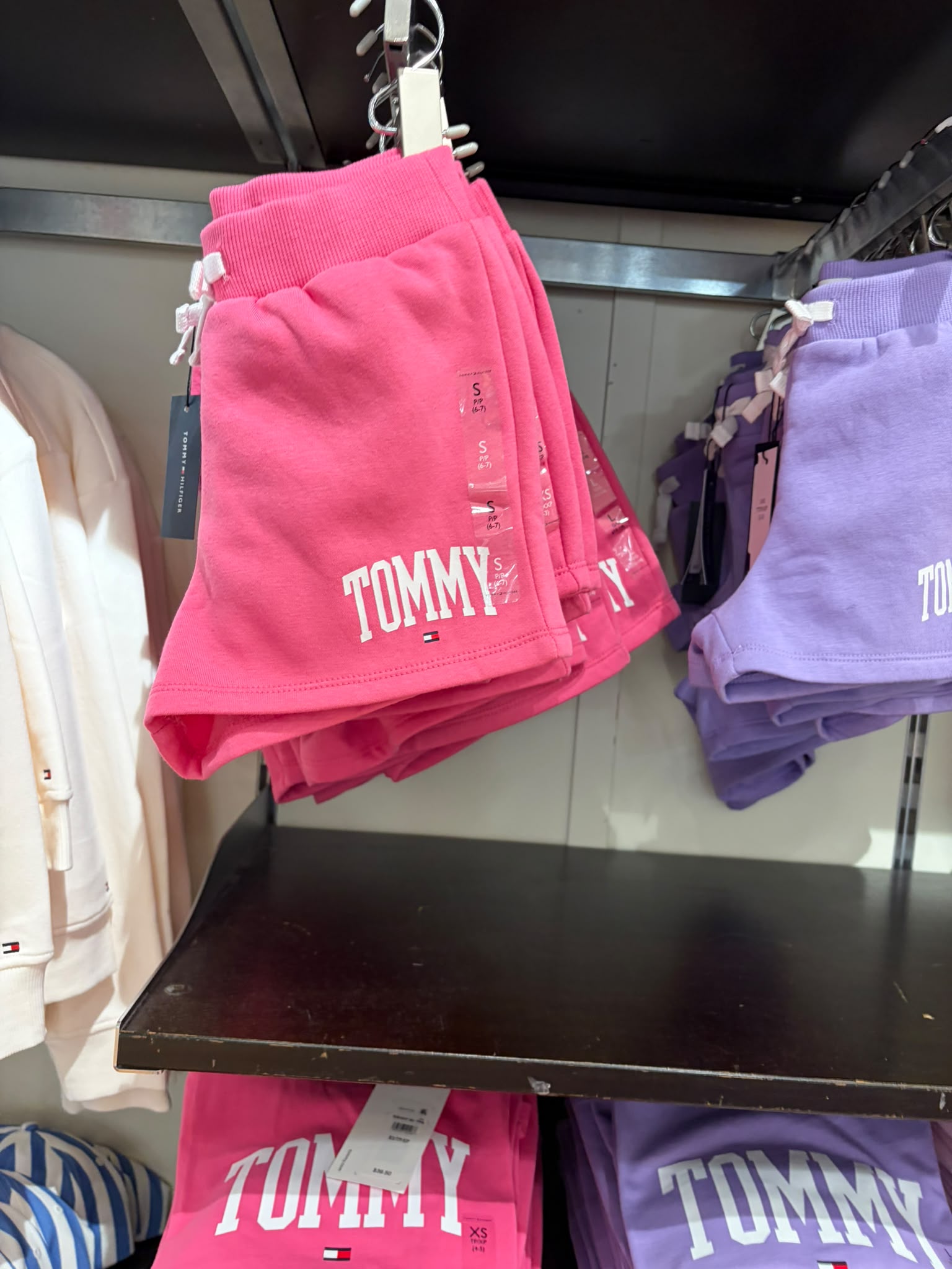 Girls' Tommy Logo Sweatshort-Radiant Pink