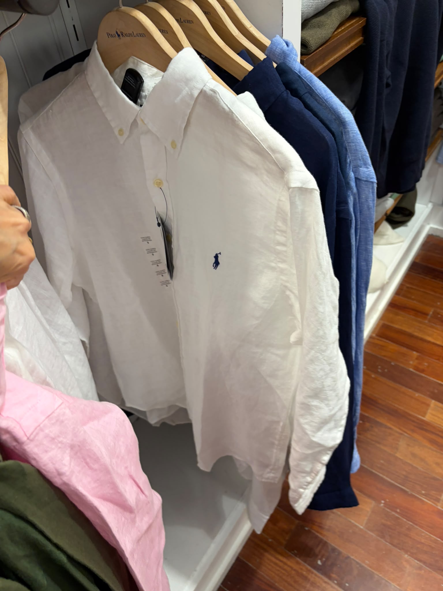 Ralph Lauren Men's Linen Shirt-White