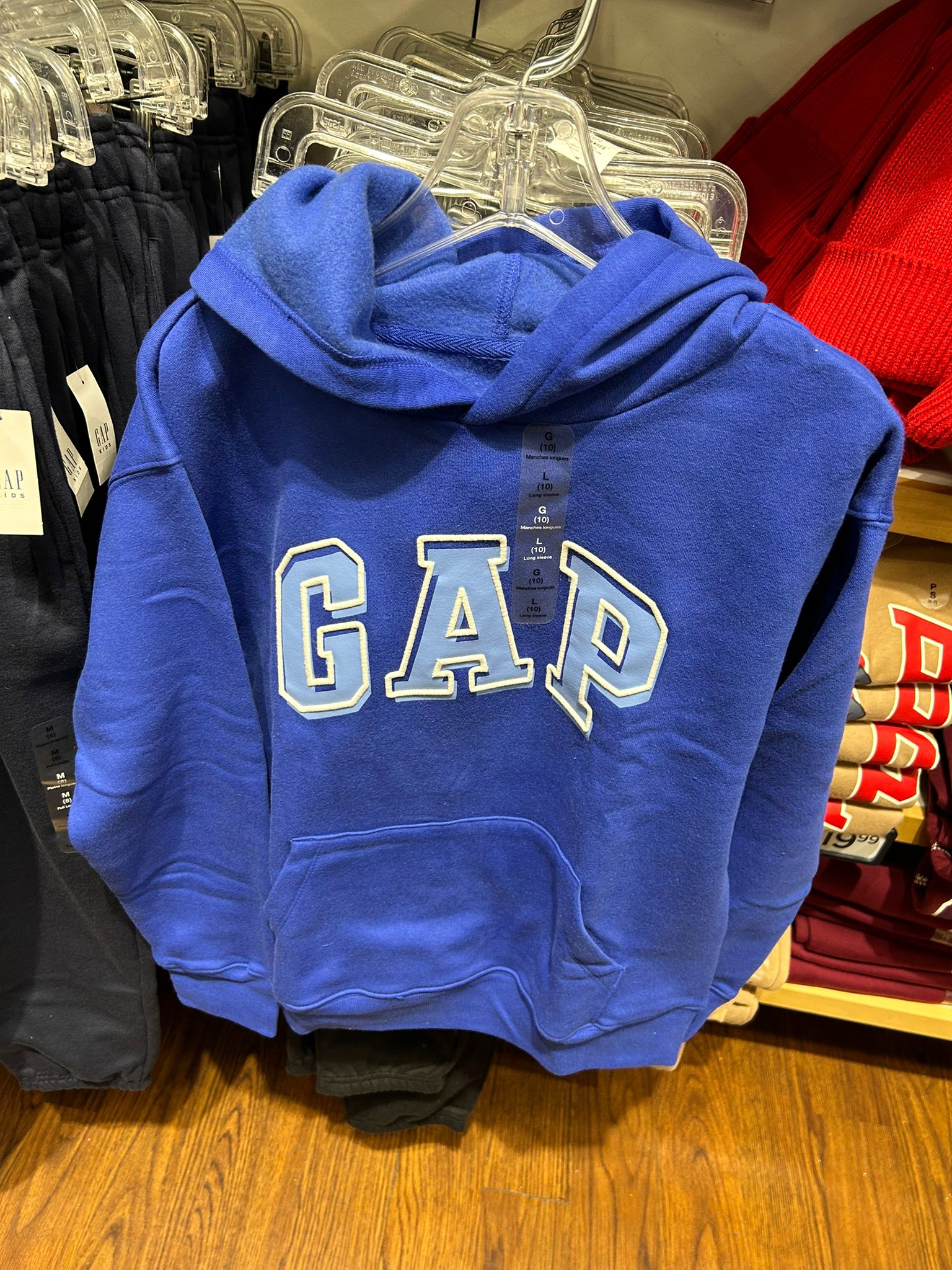 GapBoys Relaxed Gap Logo Hoodie Royal Blue Gem