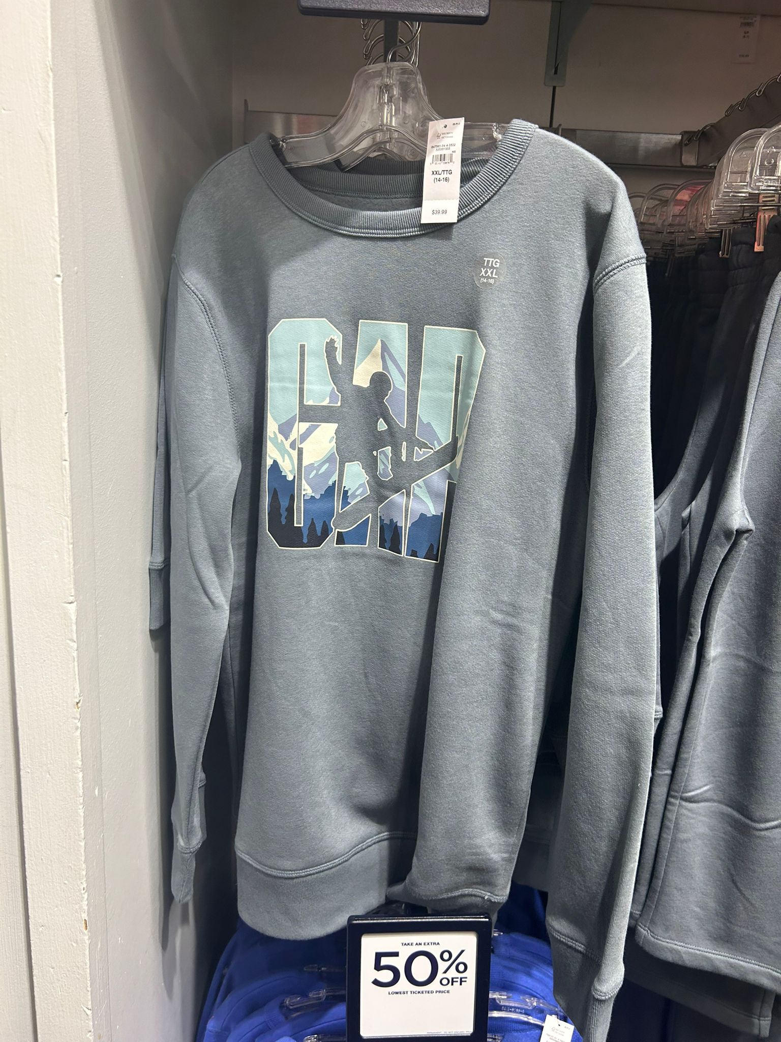 Boys Gap Logo Sweatshirt Grey Slate
