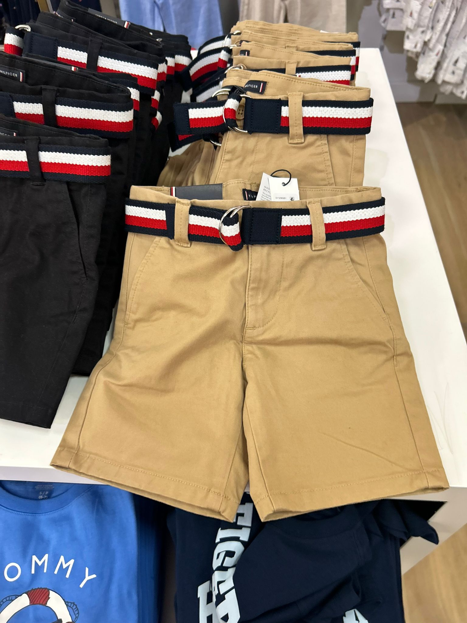 Kids' Belted Chino Short-Khaki
