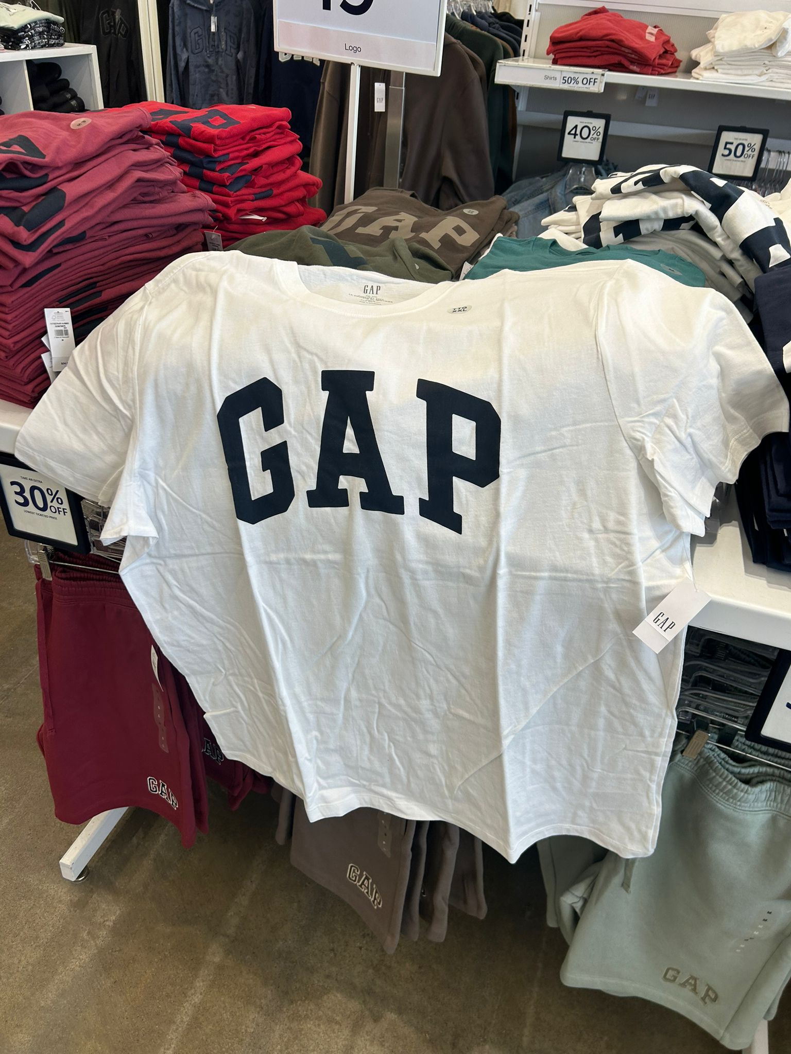 Everyday Soft Gap Logo T-Shirt-White