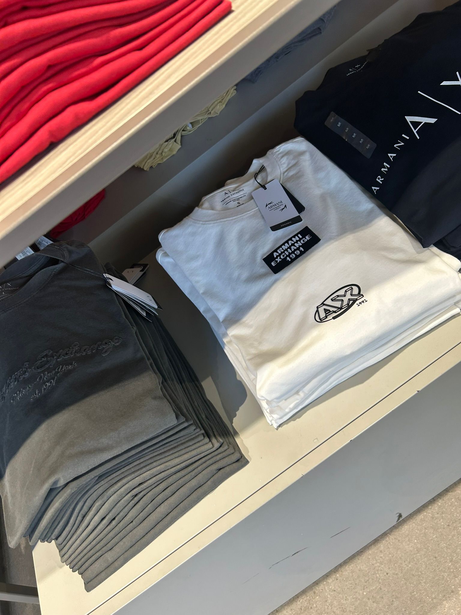 Armani Exchange Print T-shirt - off white
