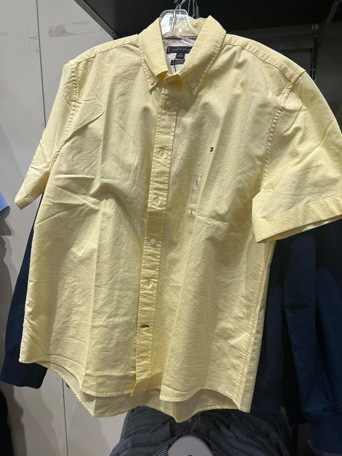 Lightweight Short Sleeve Oxford Shirt-Citronella
